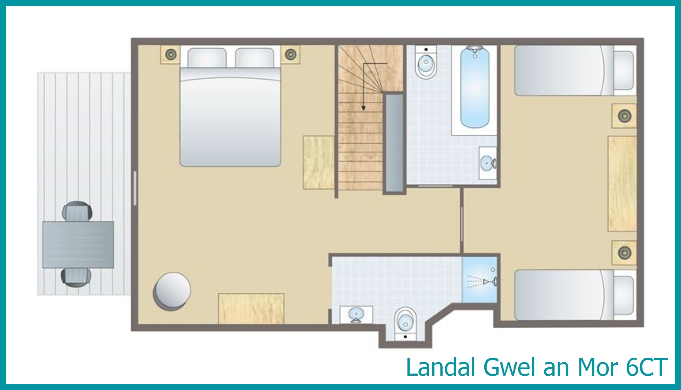 6-Personen-Ferienhaus - Signature Assisted Living 6CT in Gwel an Mor