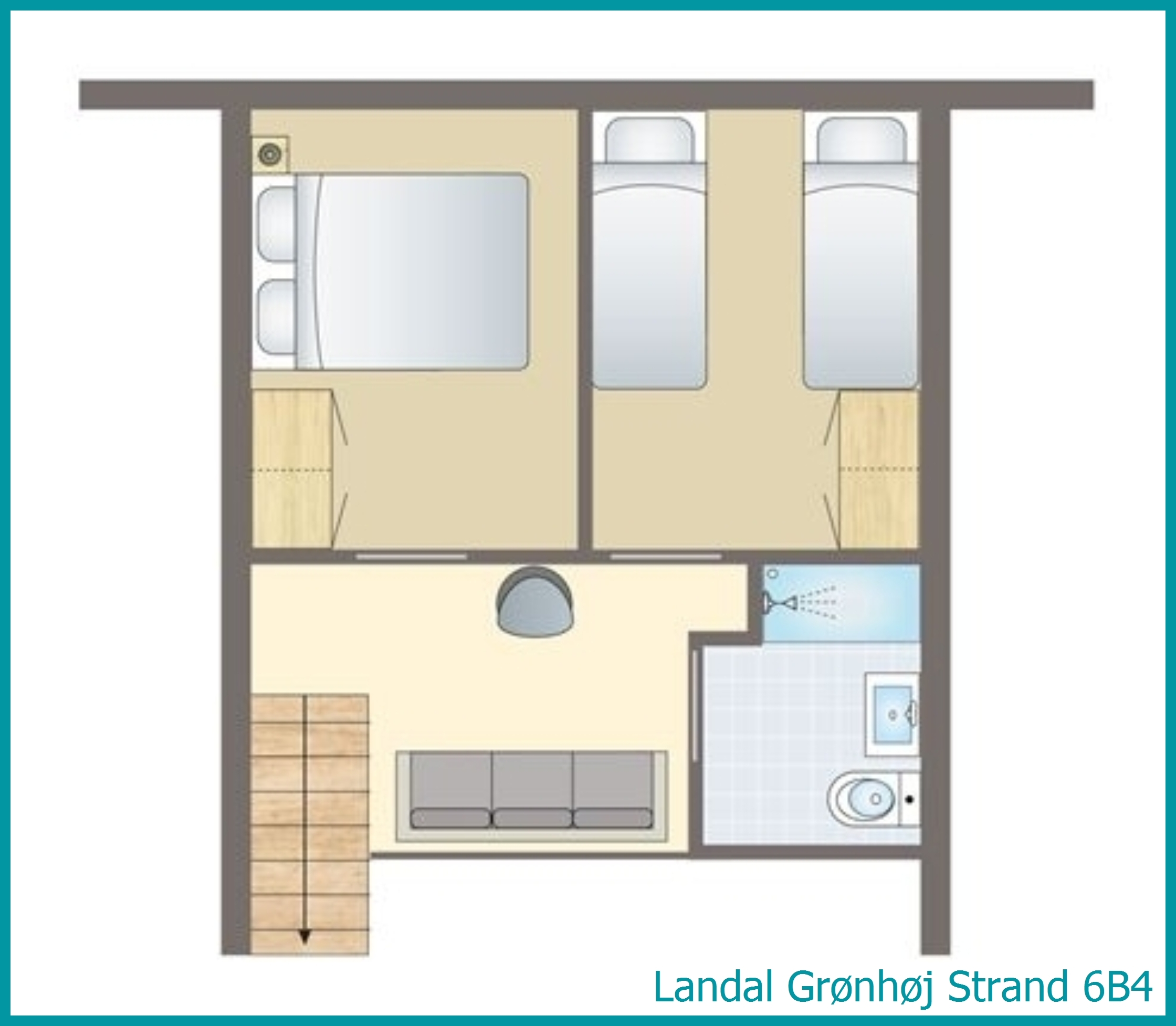 6-Personen-Ferienhaus 6B4 in Grønhøj Strand