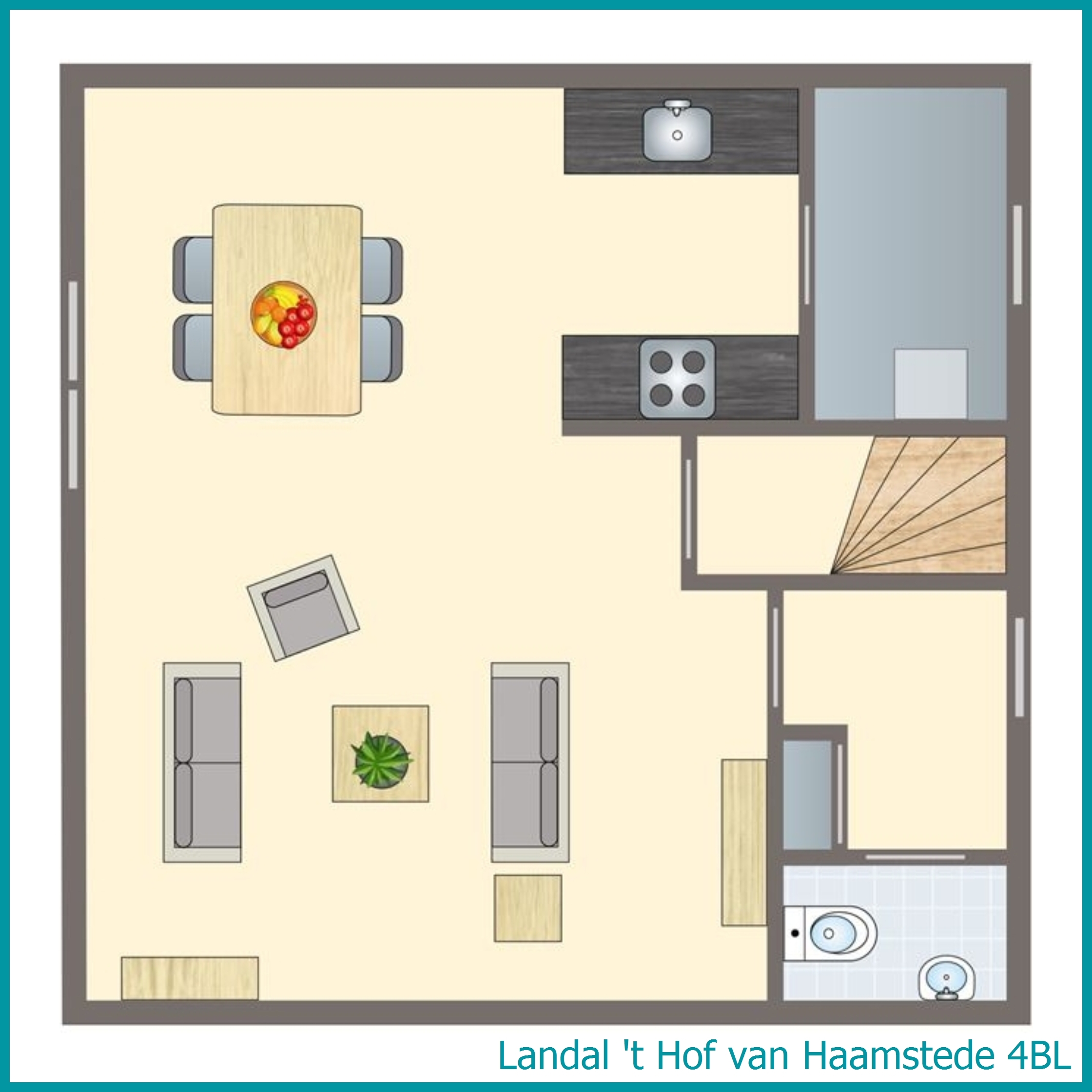 4-Personen-Ferienhaus 4BL in 't Hof van Haamstede