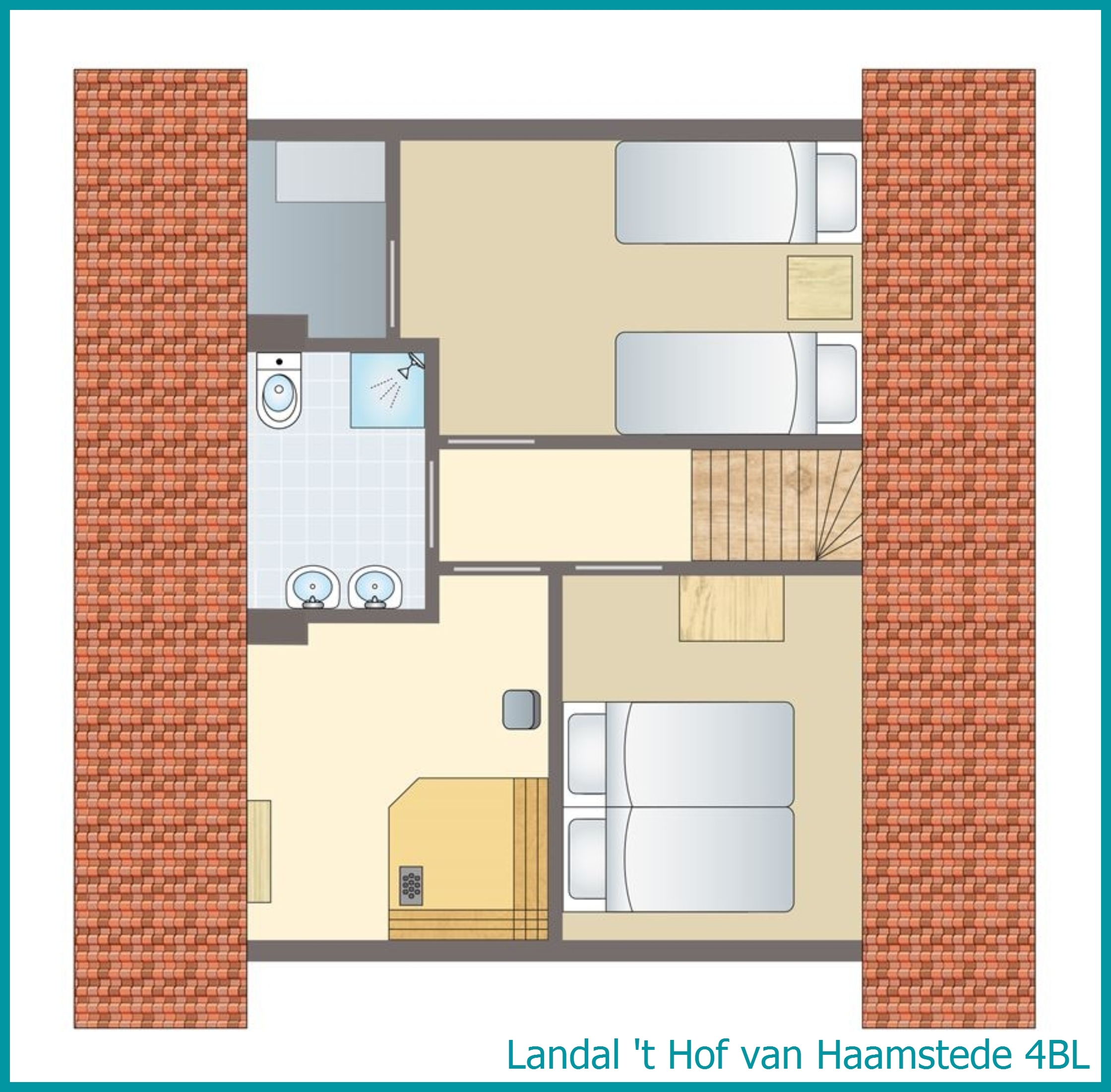 4-Personen-Ferienhaus 4BL in 't Hof van Haamstede