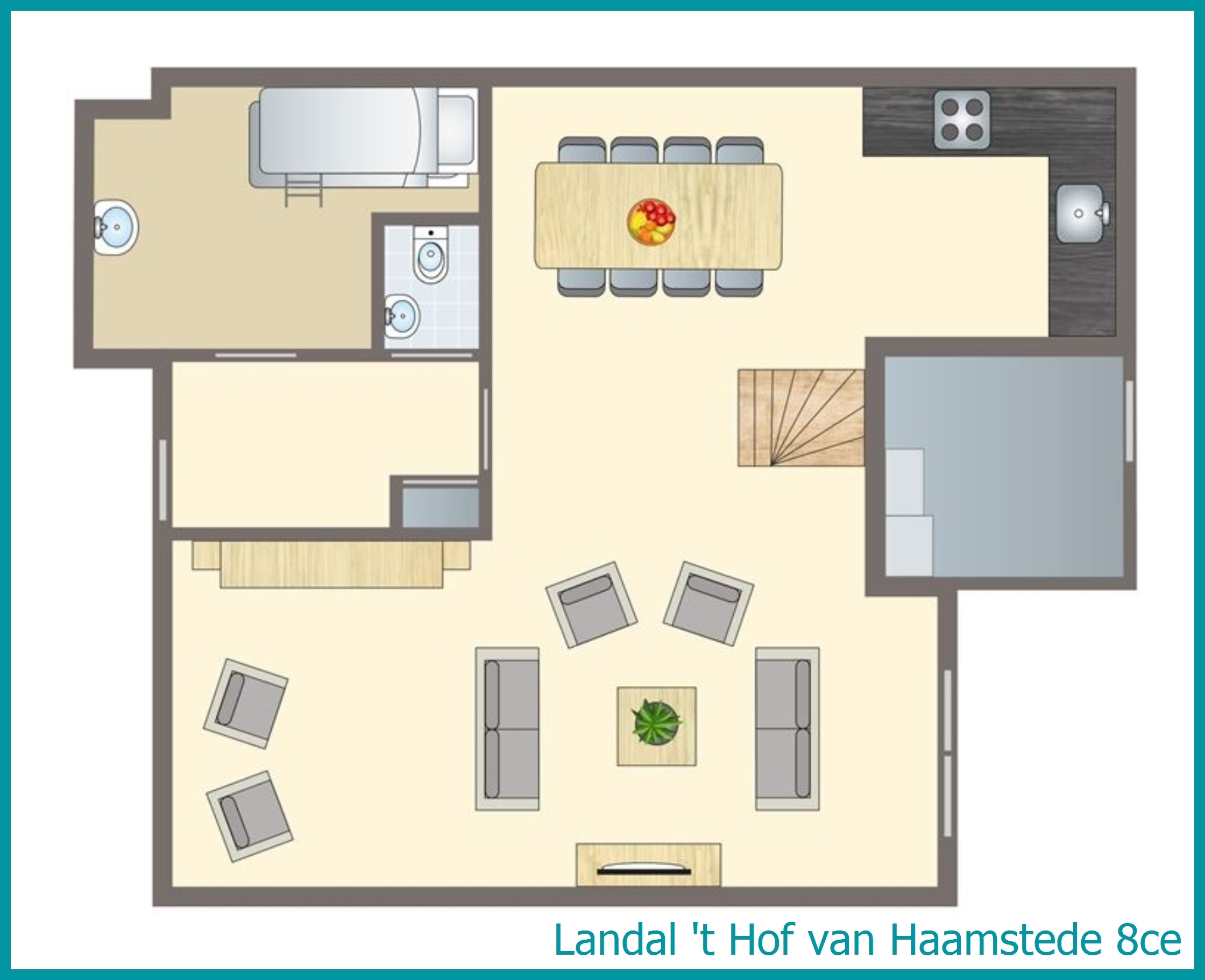 8-Personen-Ferienhaus 8ce in 't Hof van Haamstede