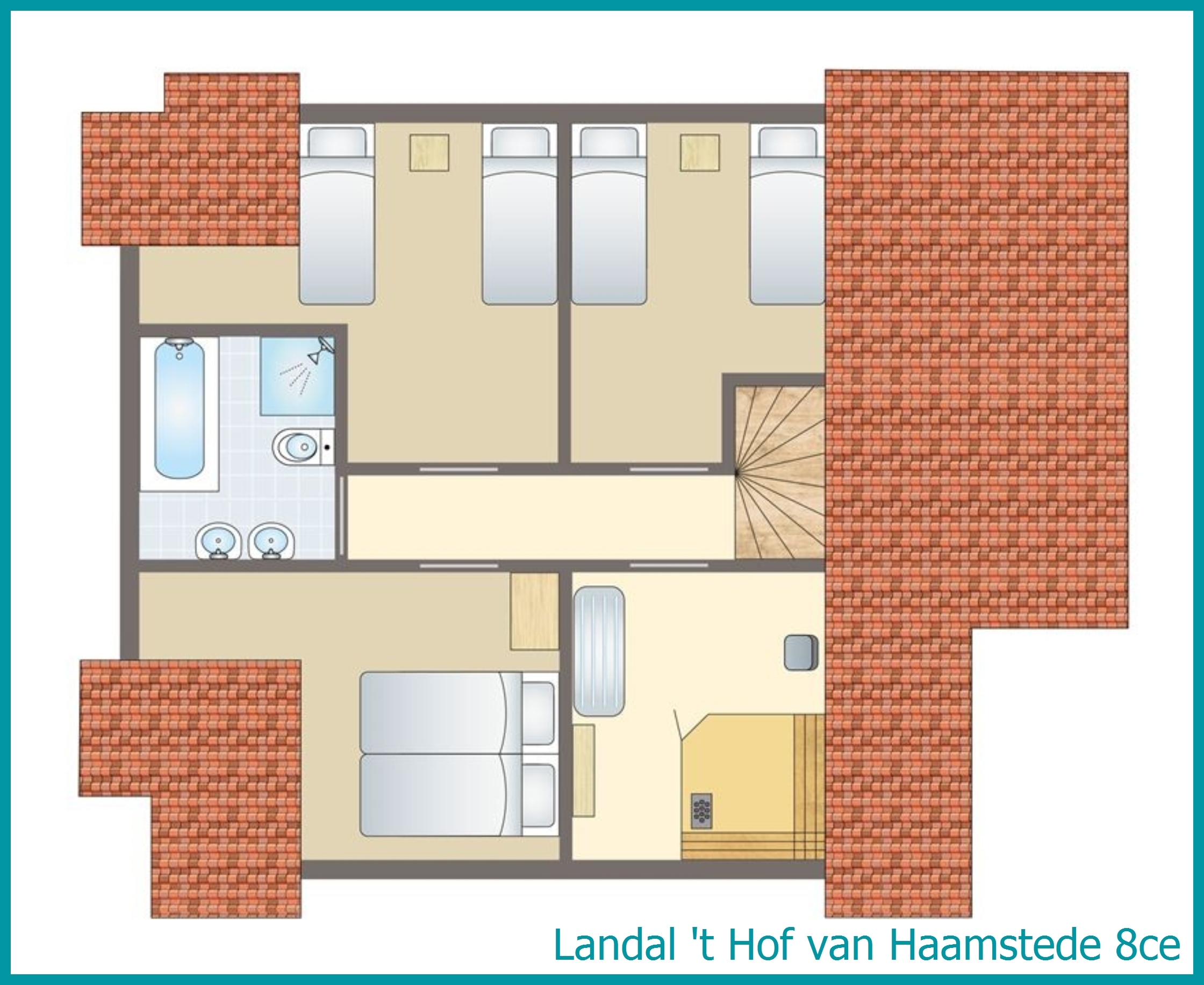 8-Personen-Ferienhaus 8ce in 't Hof van Haamstede