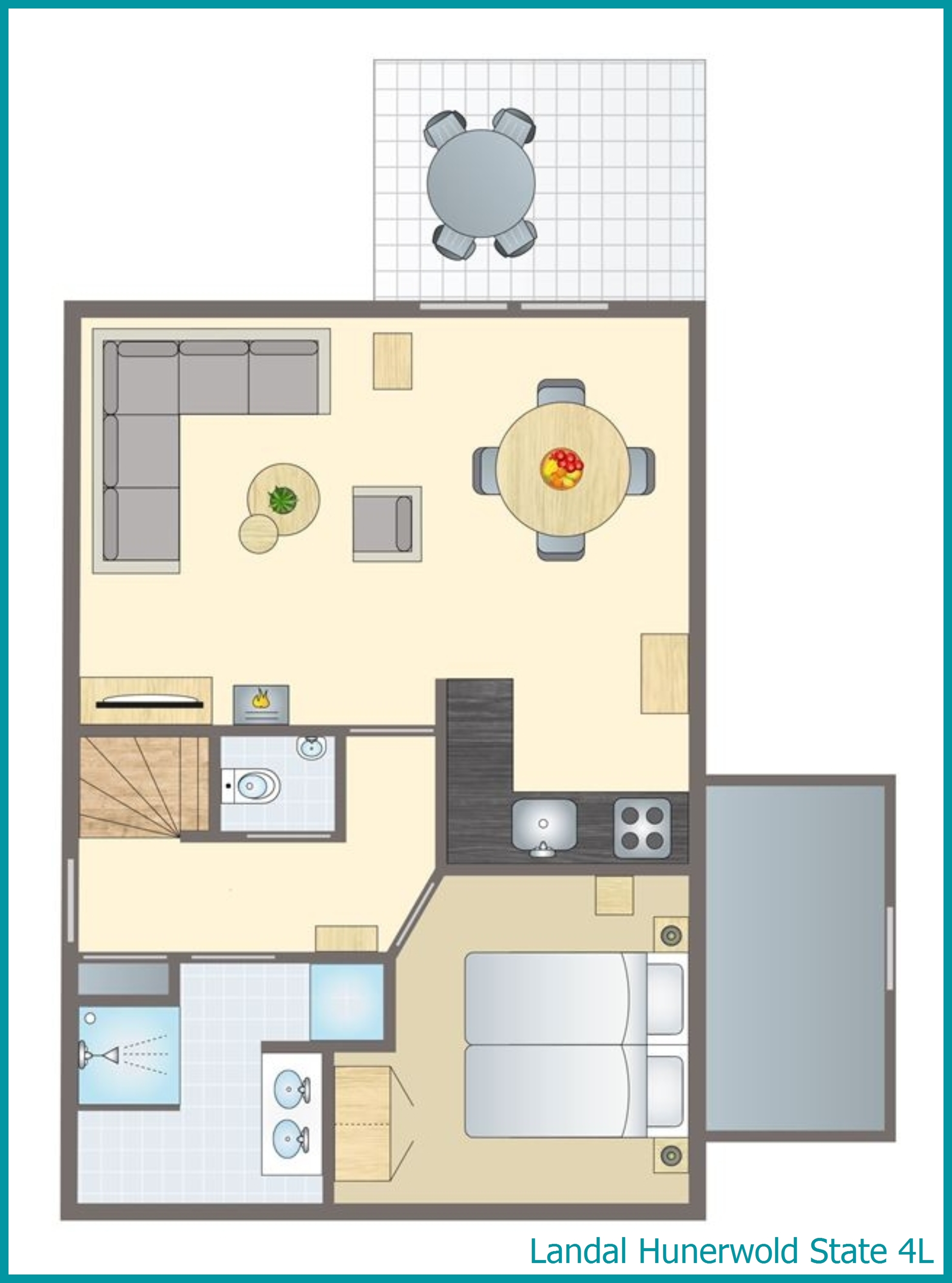 4-Personen-Ferienhaus 4L in Hunerwold State