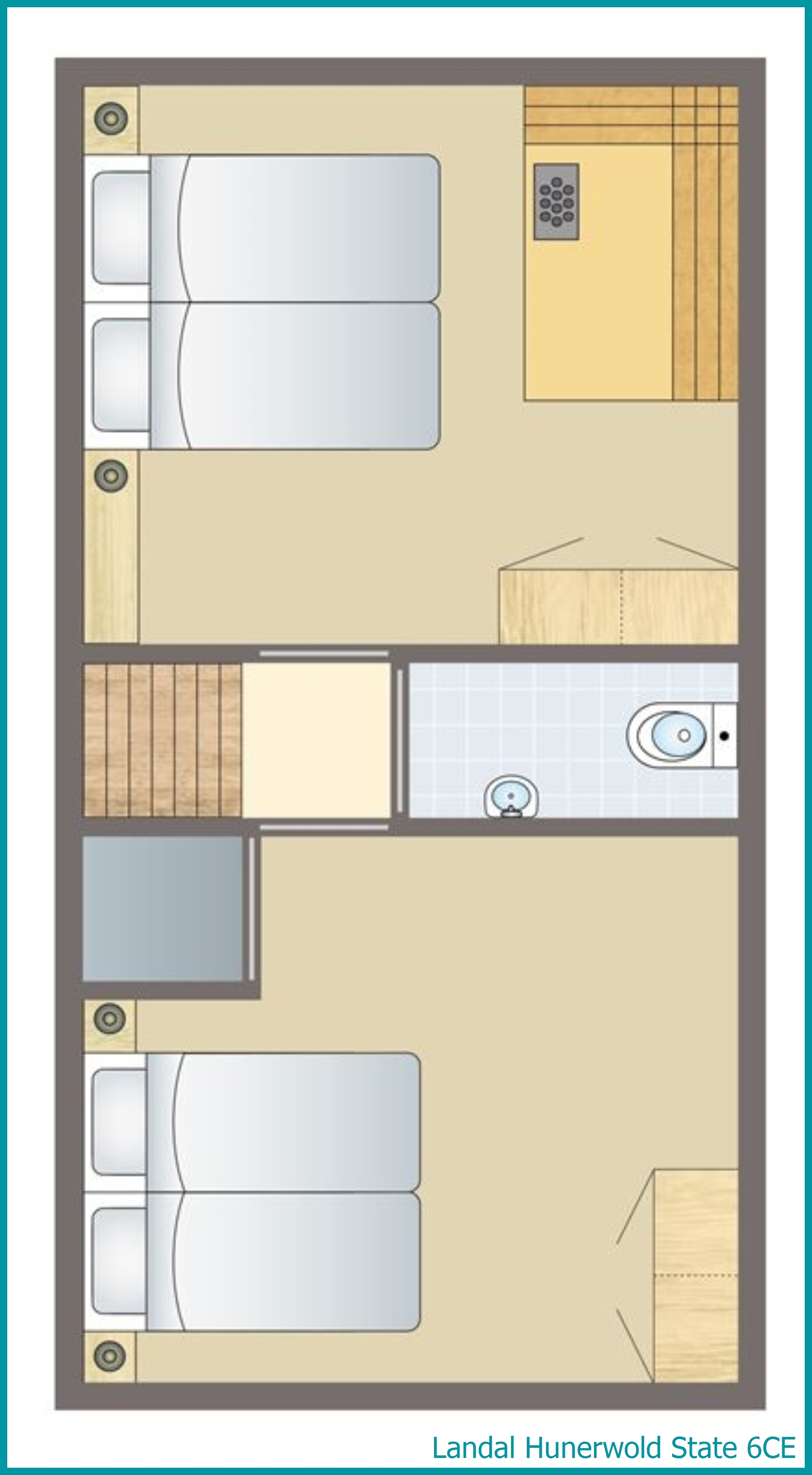 6-Personen-Ferienhaus 6CE in Hunerwold State