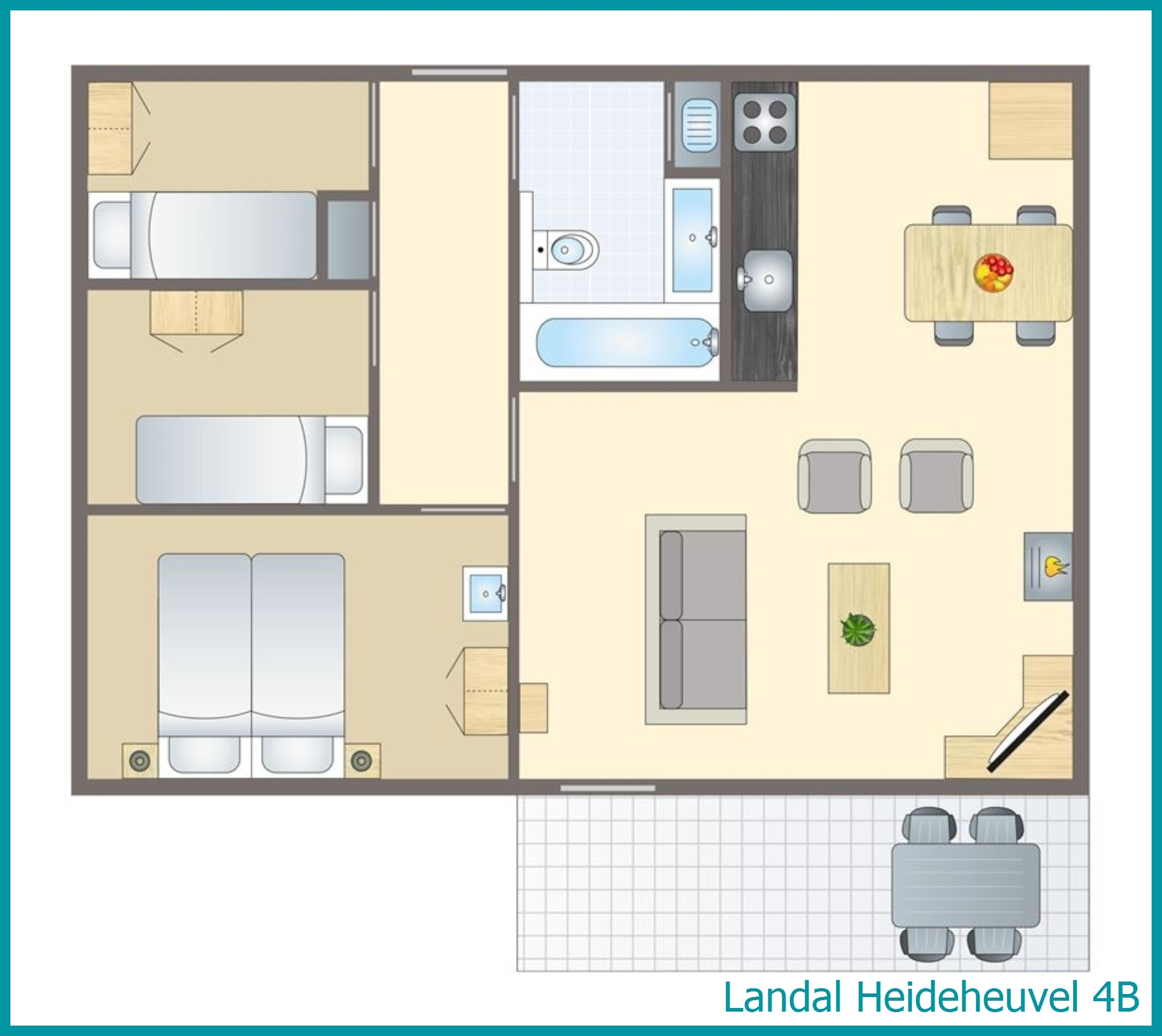 4-Personen-Ferienhaus 4B in Heideheuvel