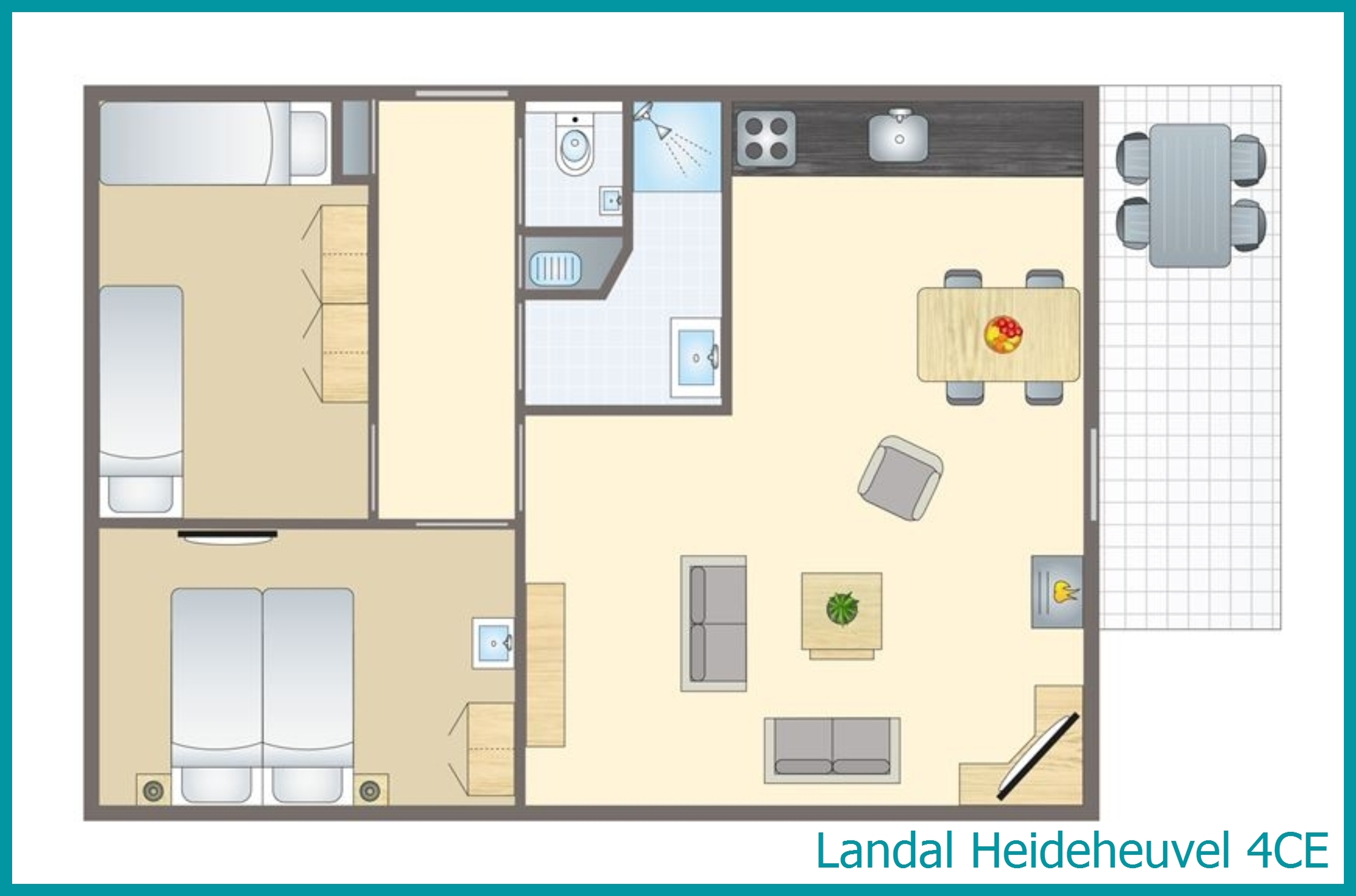 4-Personen-Ferienhaus 4CE in Heideheuvel