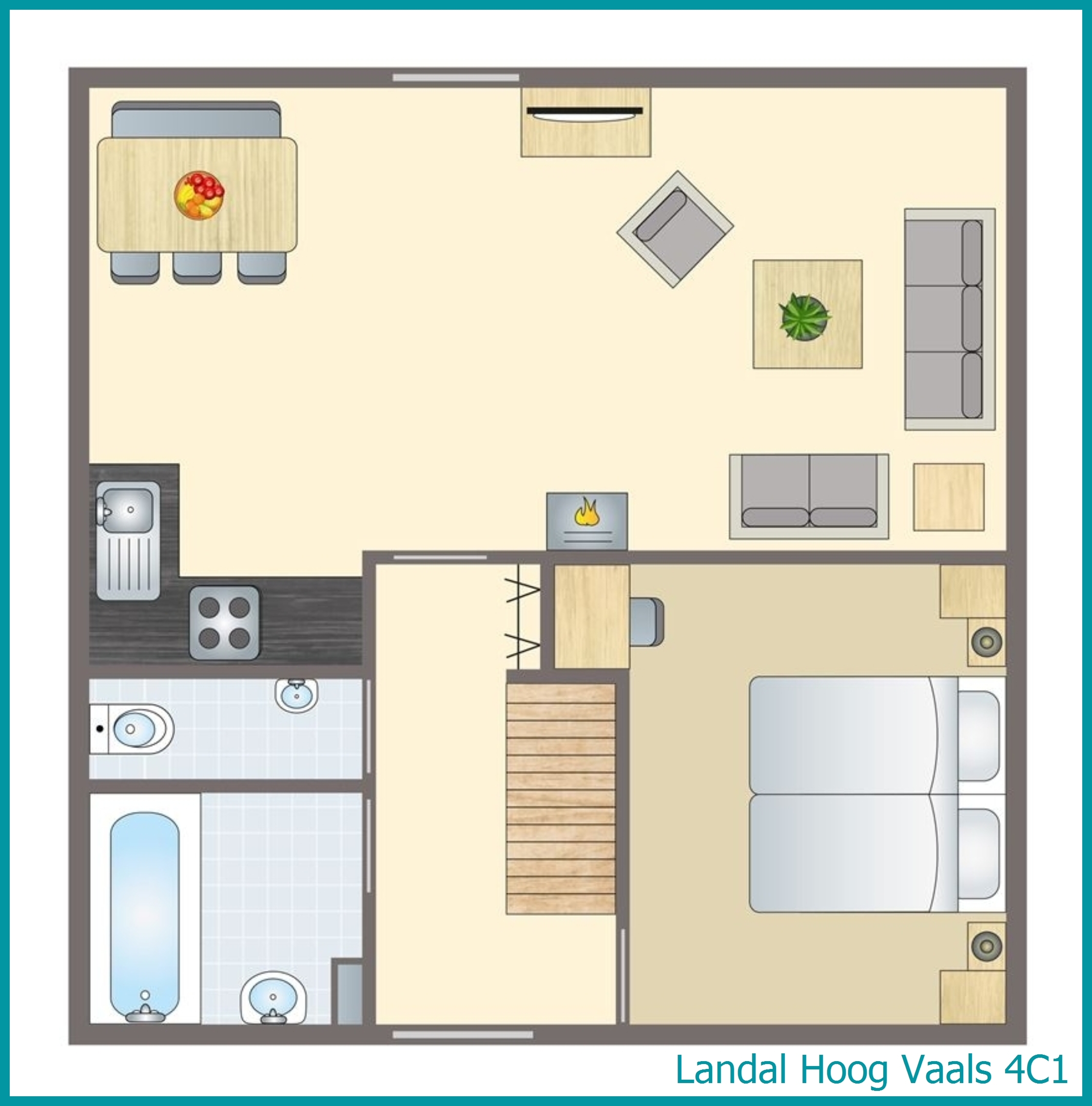 4-Personen-Ferienhaus 4C1 in Hoog Vaals