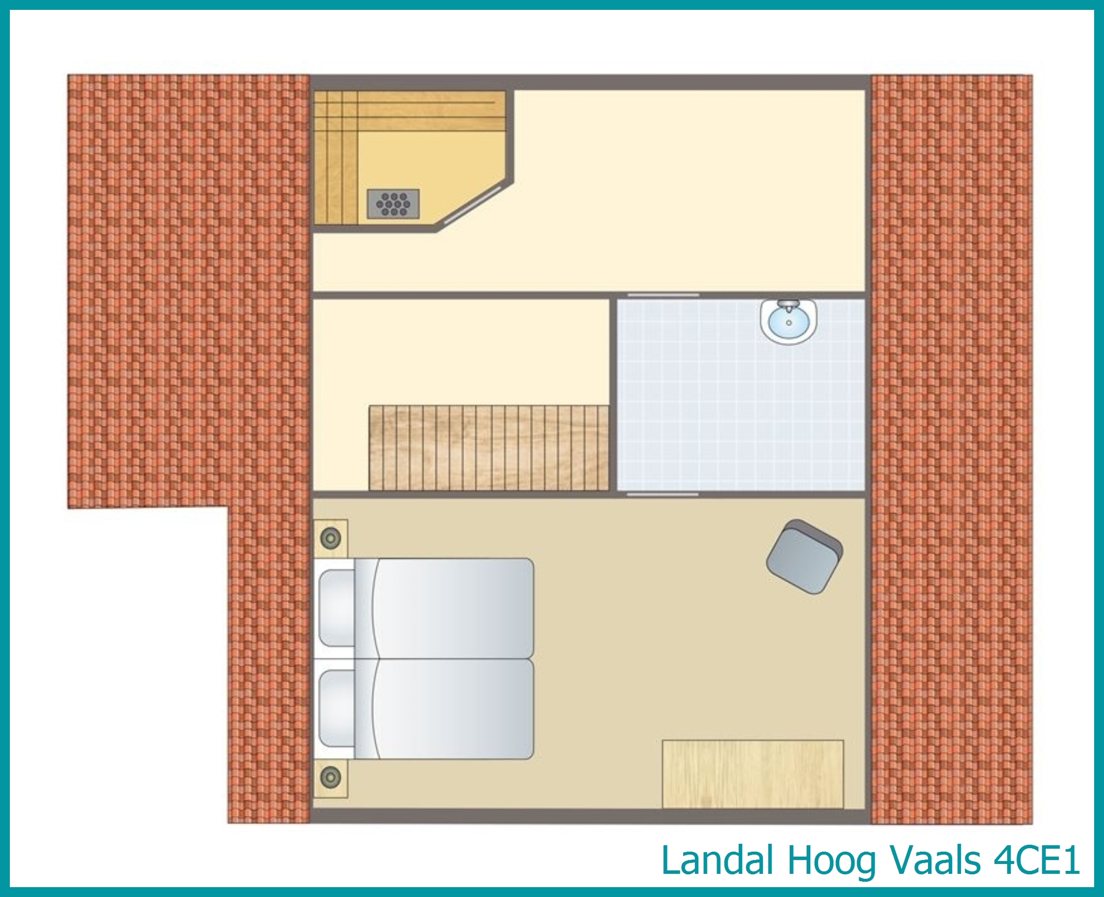 bungalow 4 personnes 4CE1 à Hoog Vaals