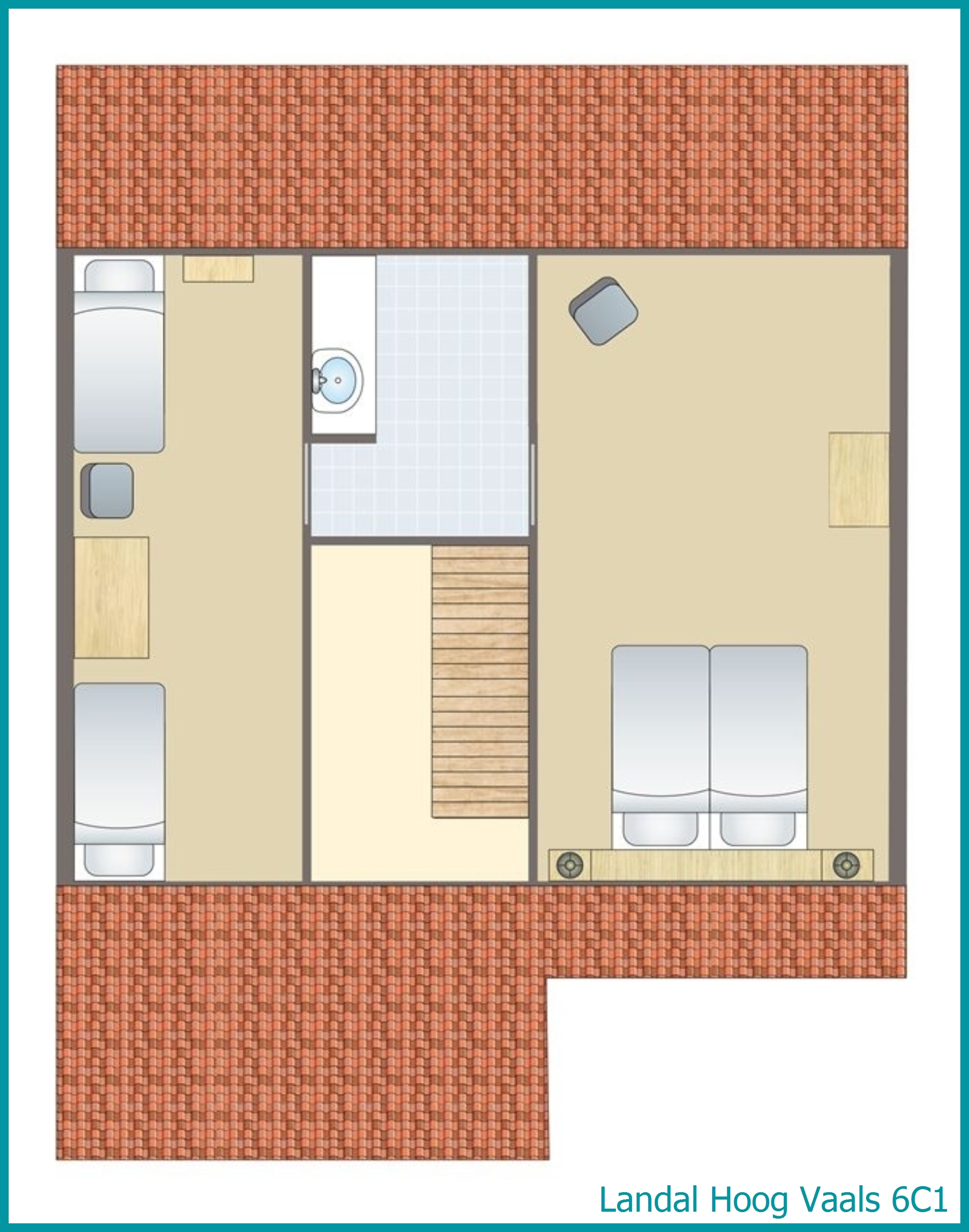 bungalow 6 personnes 6C1 à Hoog Vaals