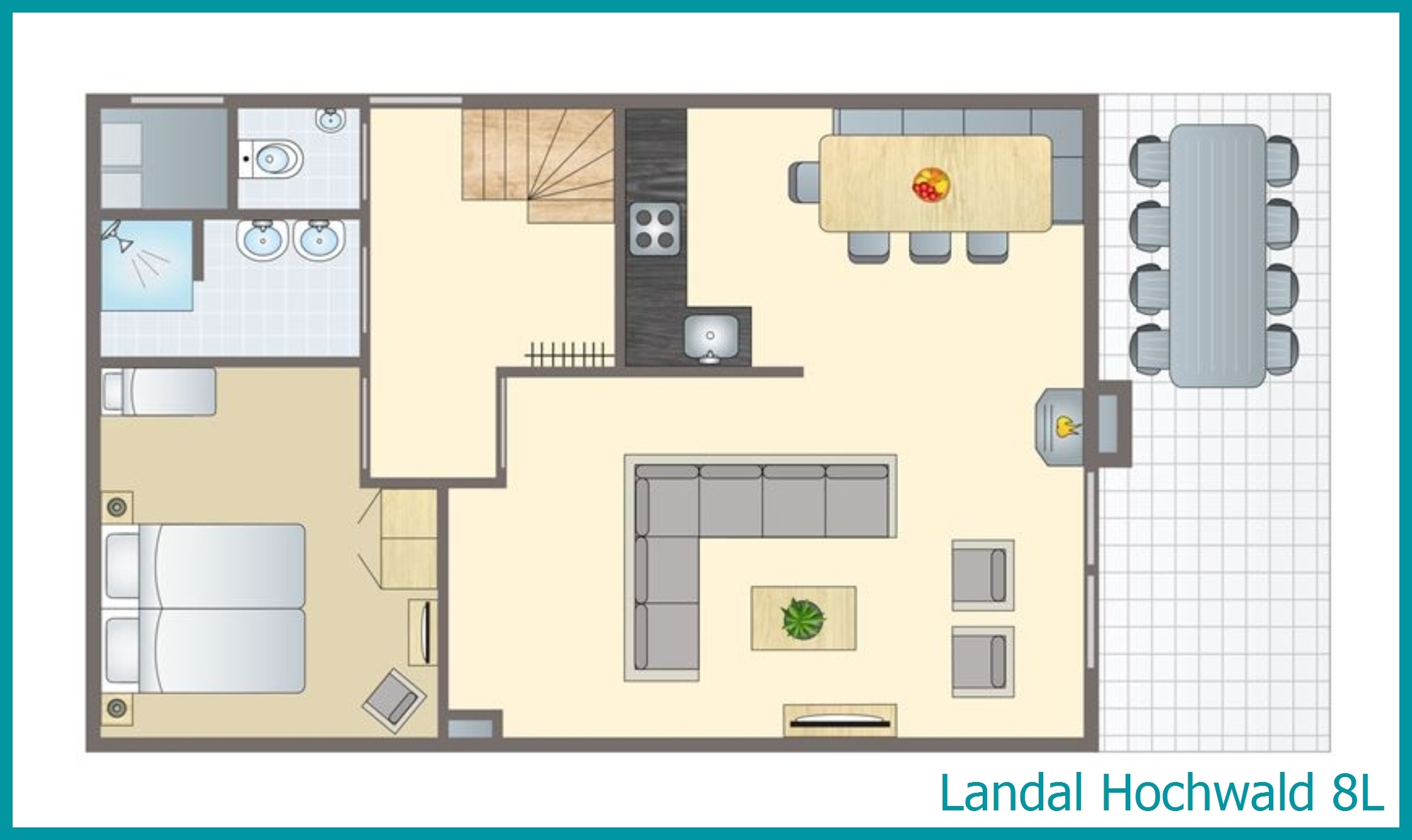 8-Personen-Ferienhaus 8L in Hochwald