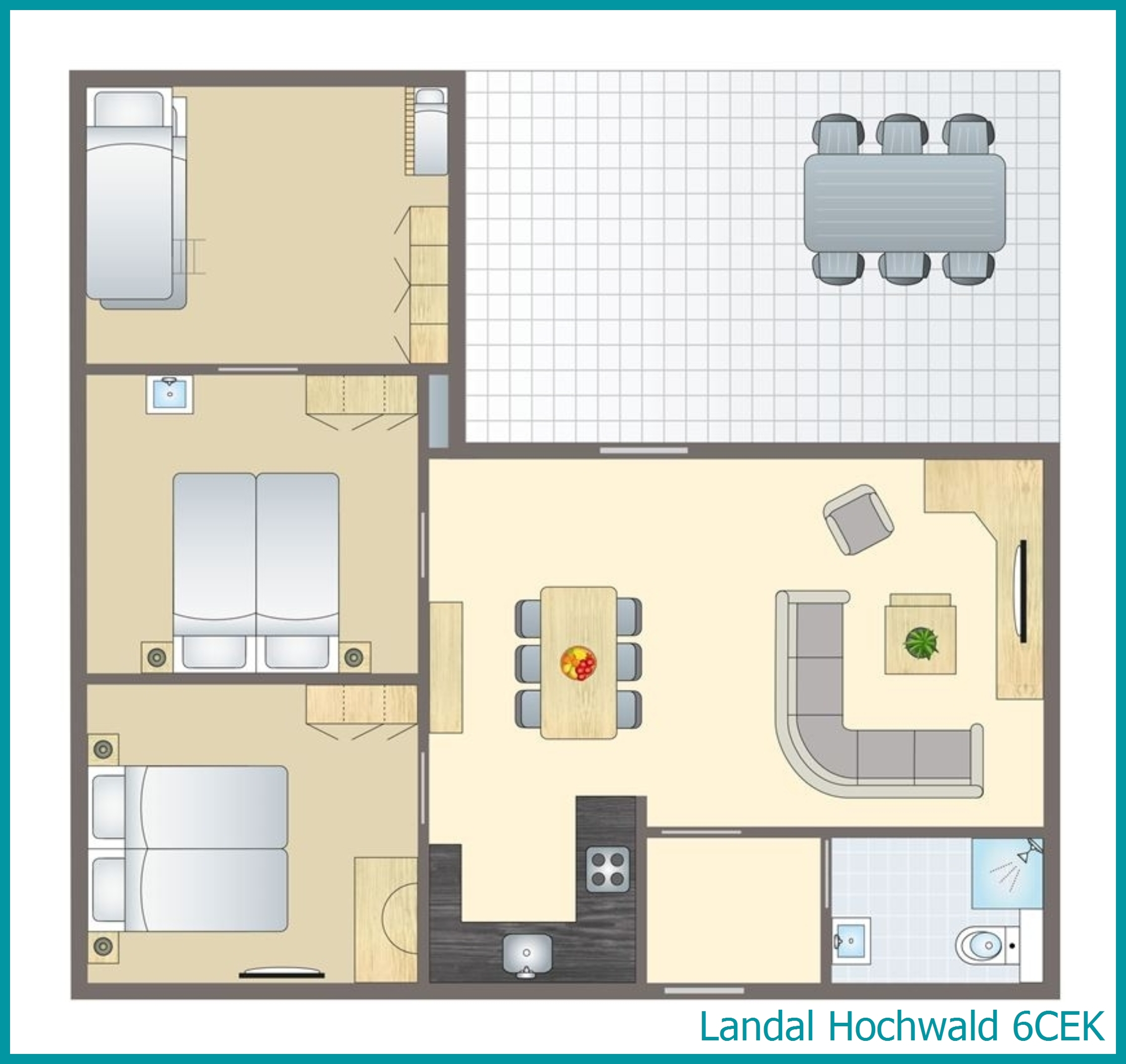 bungalow enfant 6 personnes 6CEK à Hochwald