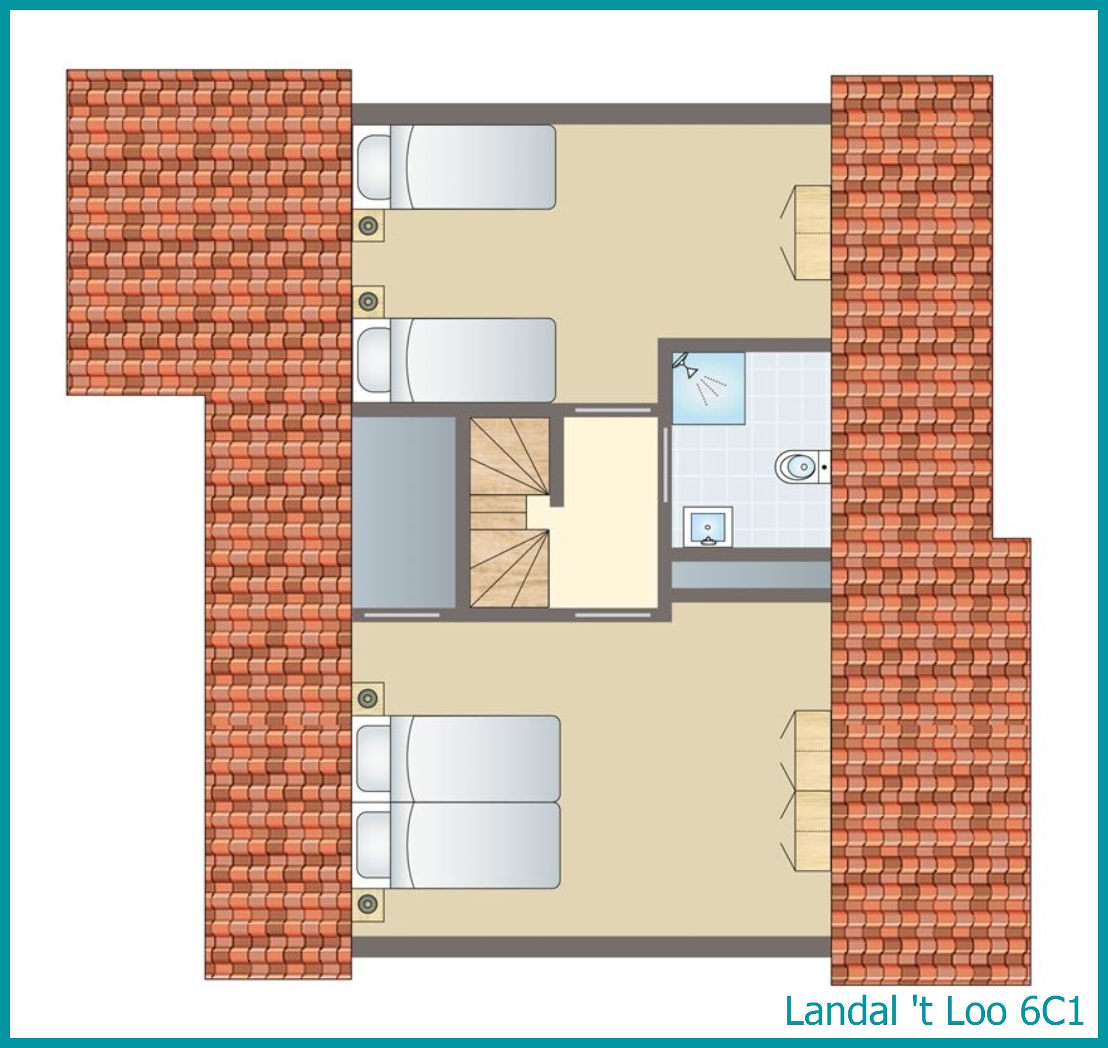 6-Personen-Ferienhaus 6C1 in 't Loo