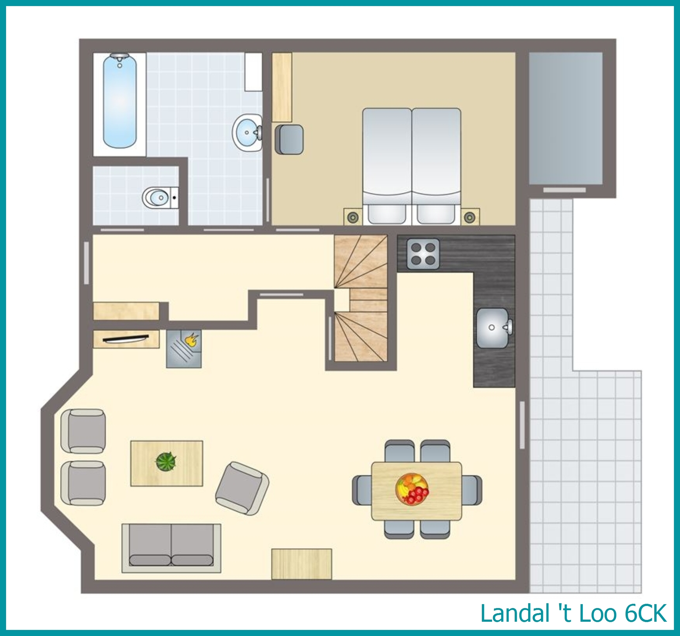 6-Personen-Kinder-Ferienhaus 6CK in 't Loo