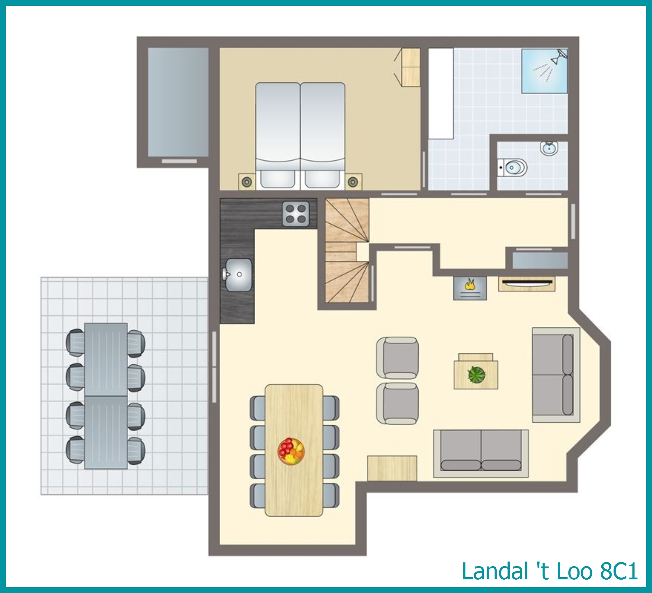 8-Personen-Ferienhaus 8C1 in 't Loo