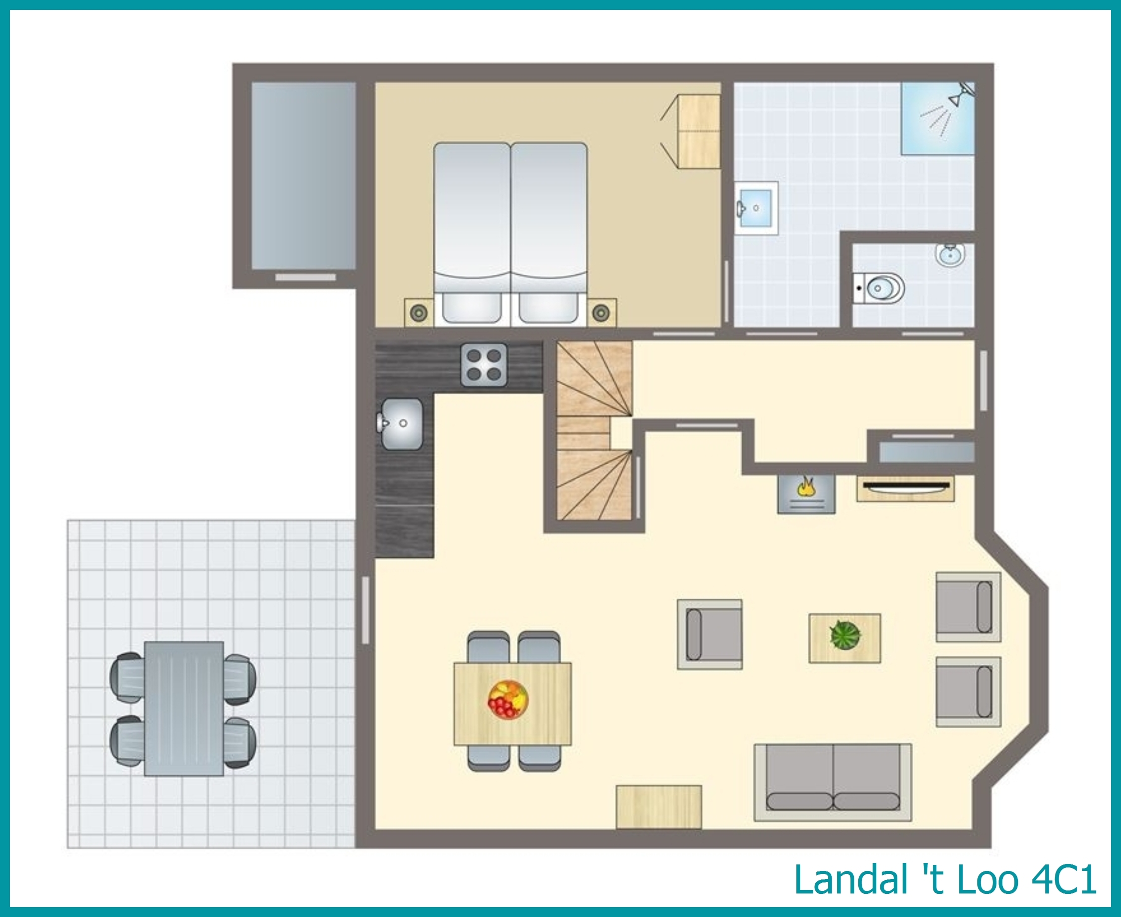 bungalow 4 personnes 4C1 à 't Loo