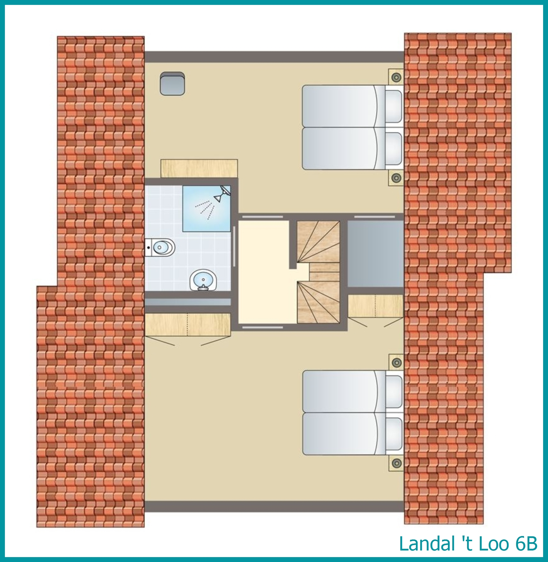 bungalow 6 personnes 6B à 't Loo