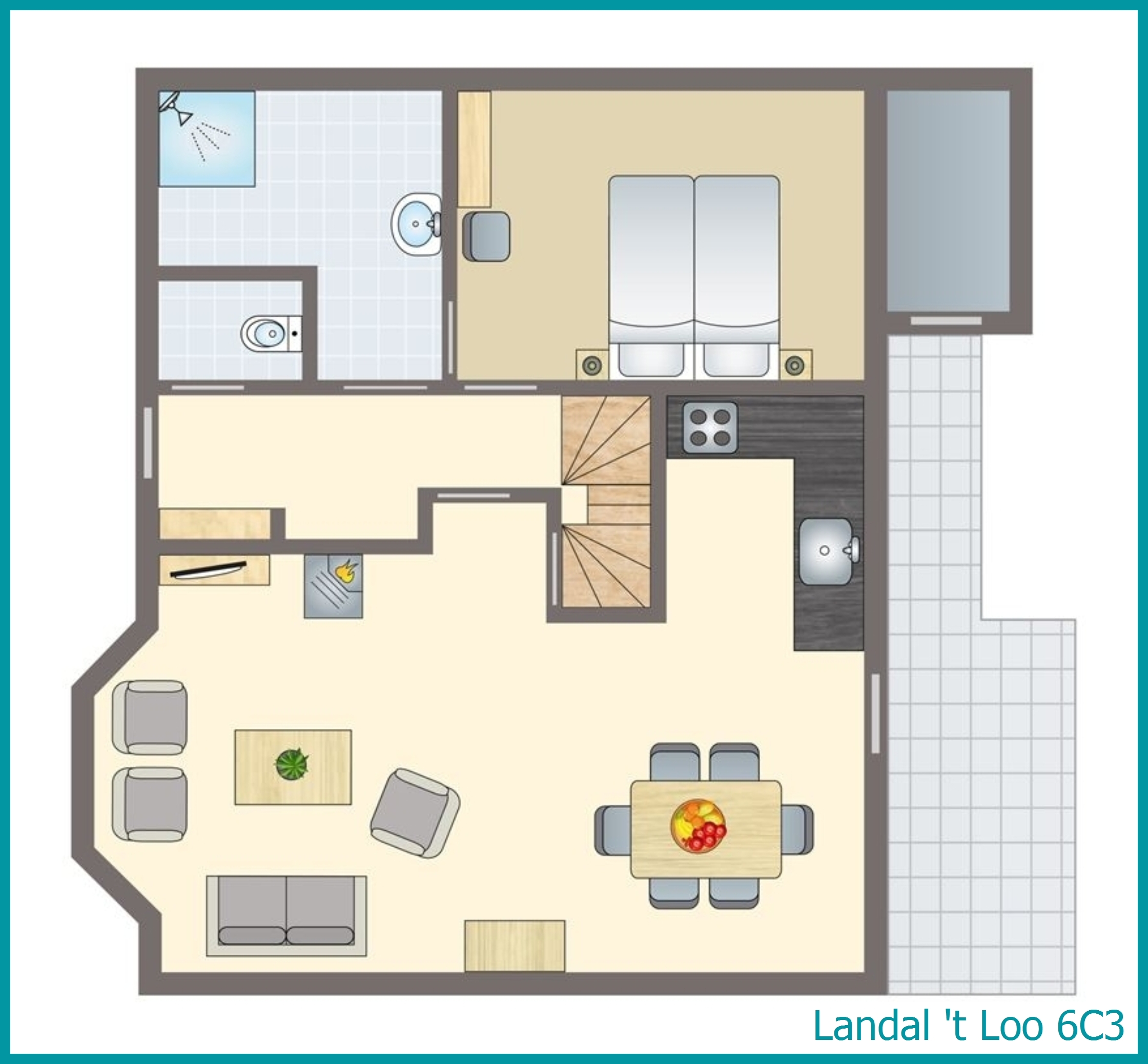bungalow 6 personnes 6C3 à 't Loo