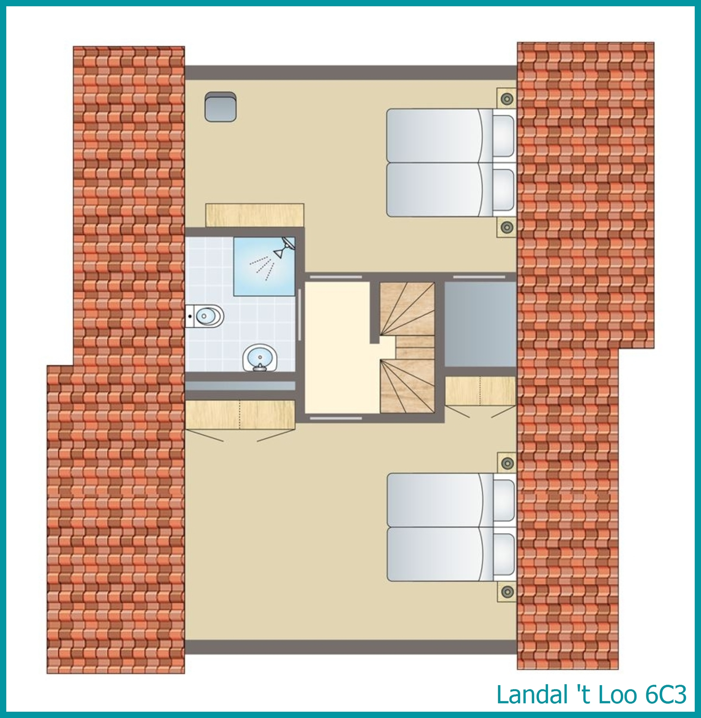 bungalow 6 personnes 6C3 à 't Loo
