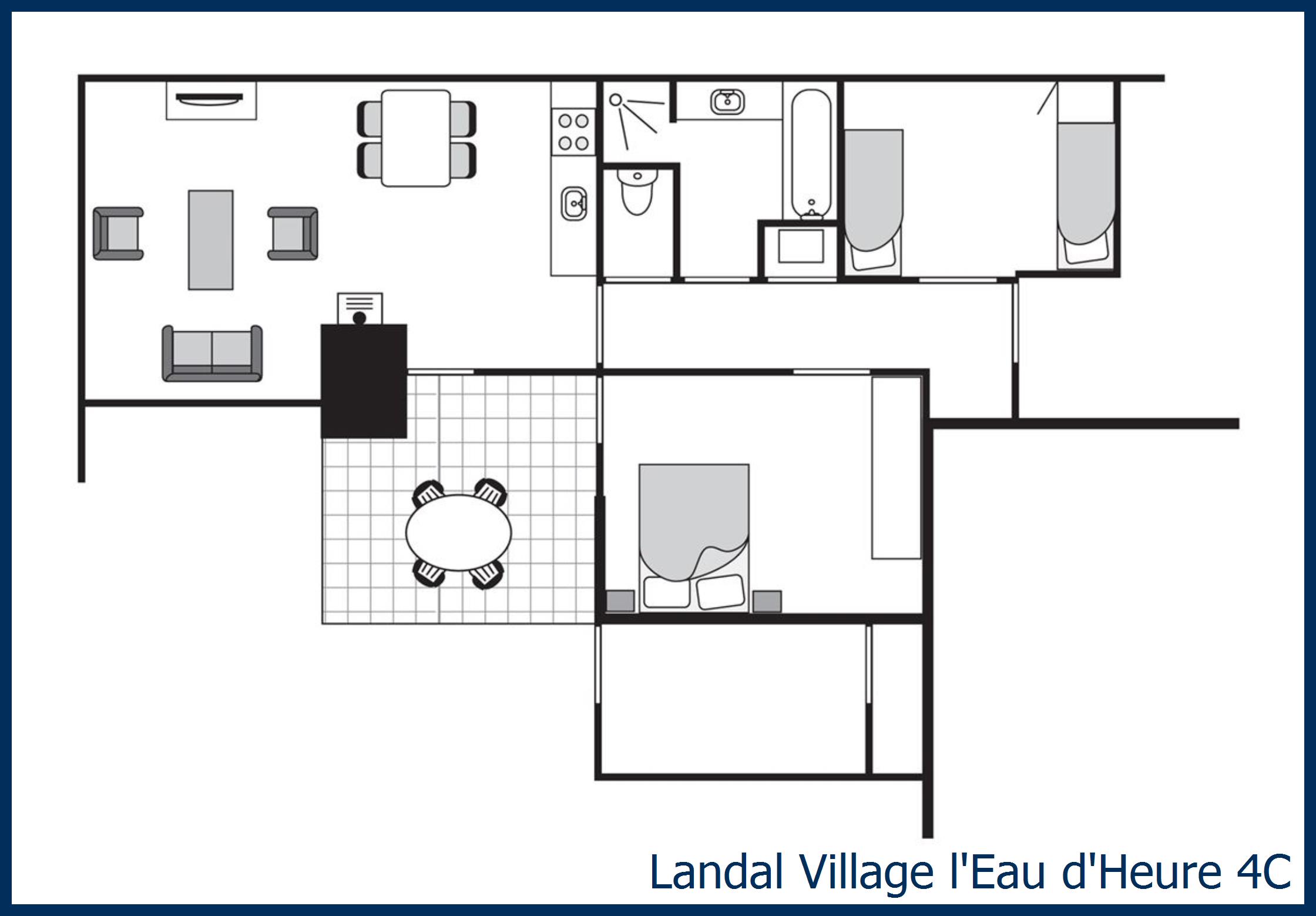 Bungalow 4C à Village l'Eau d'Heure