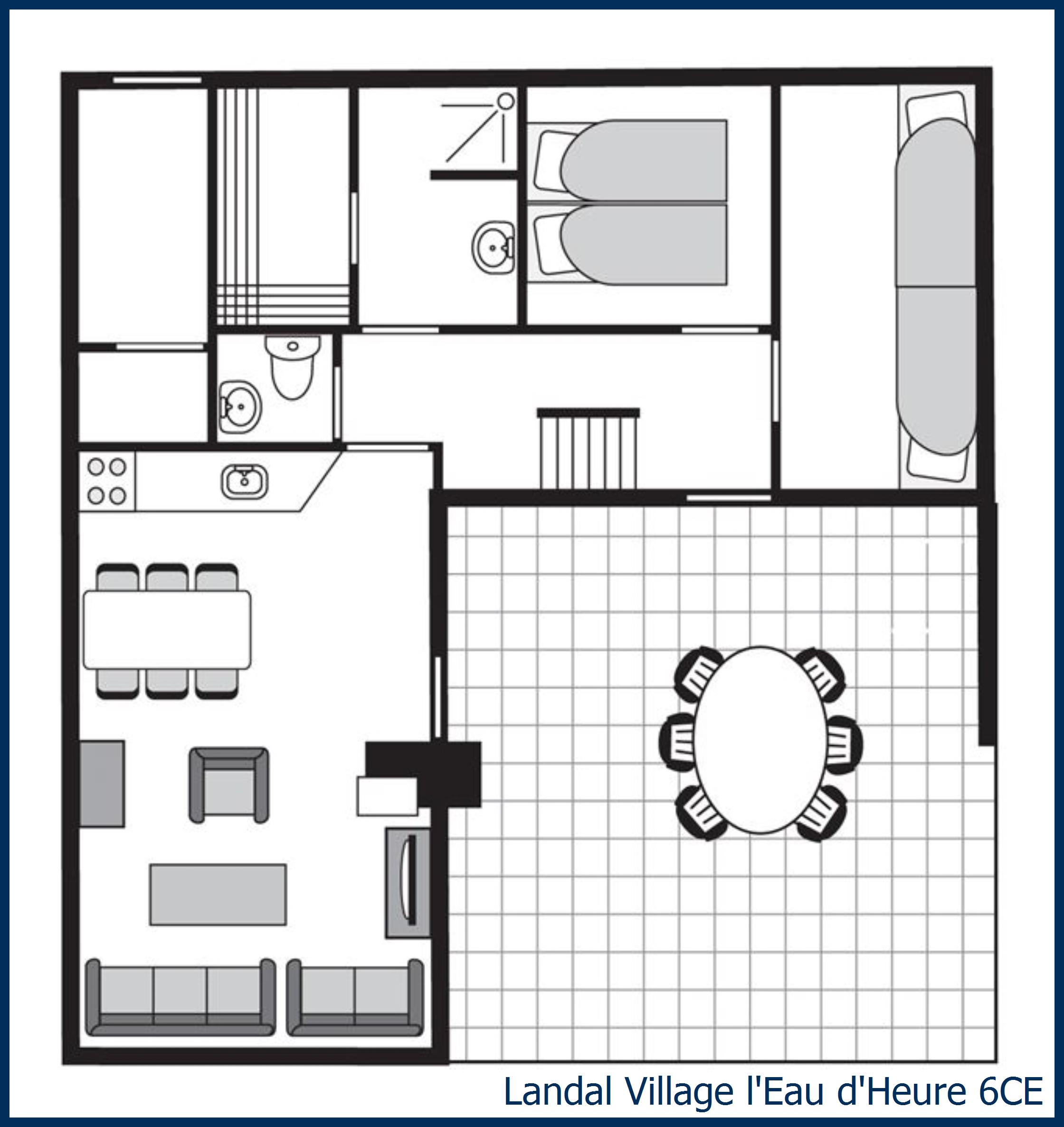 Bungalow 6CE à Village l'Eau d'Heure
