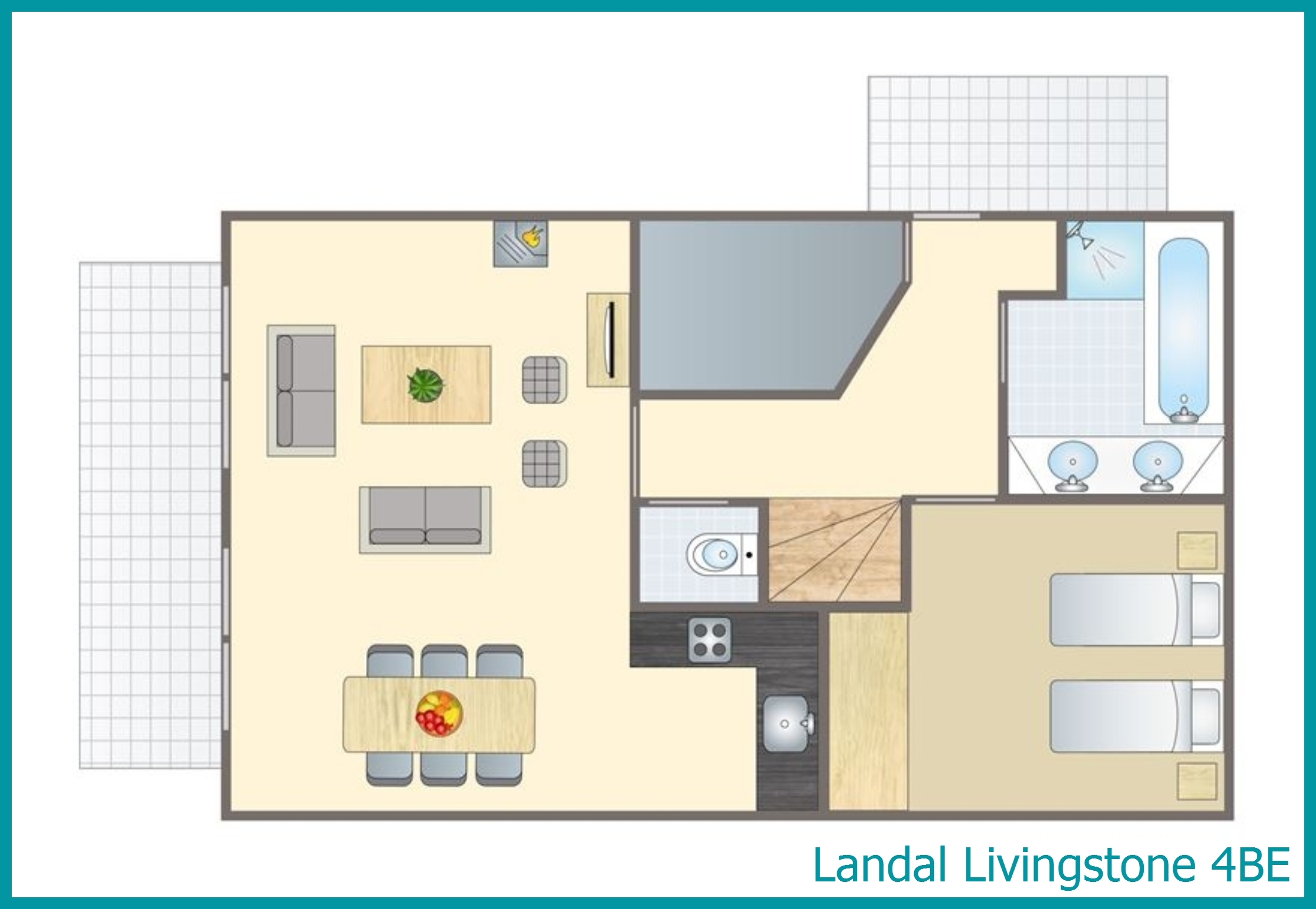 4-Personen-Villa 4BE in Livingstone