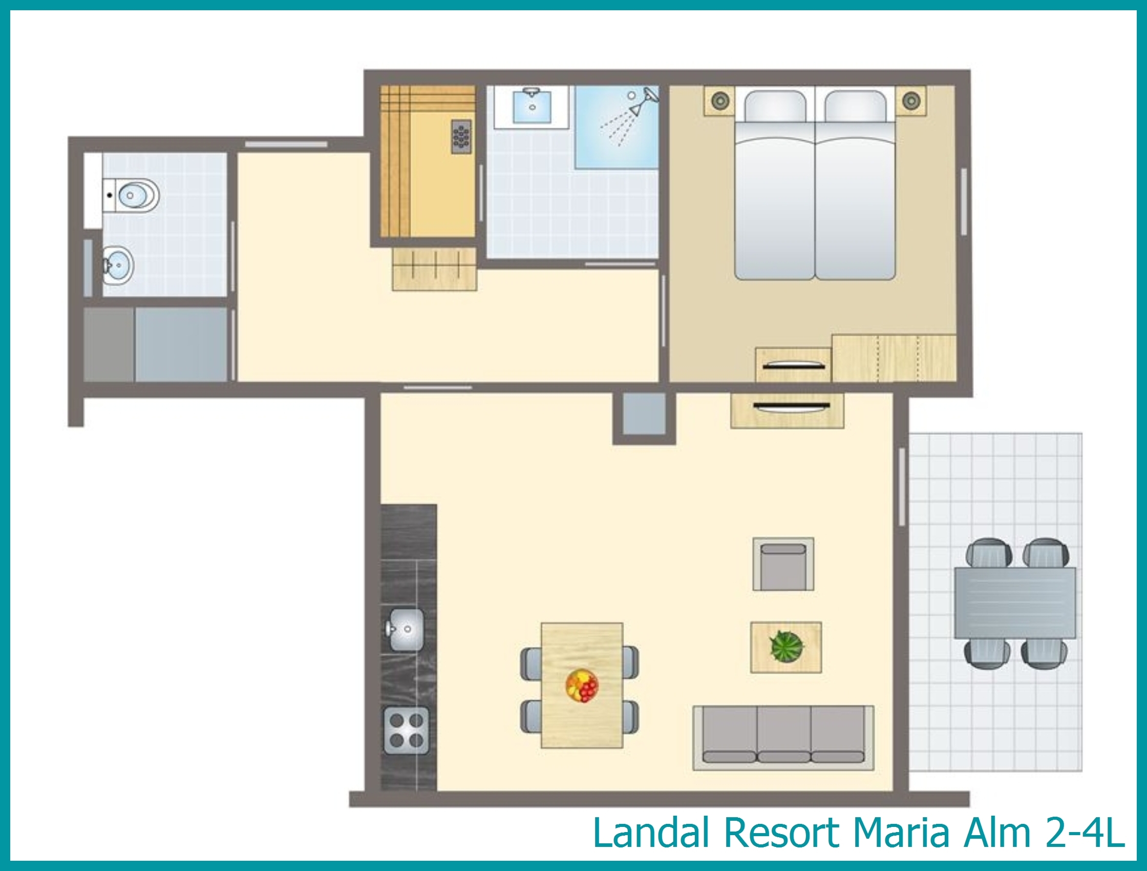 2-4-Personen-Ferienwohnung 2-4L in Resort Maria Alm