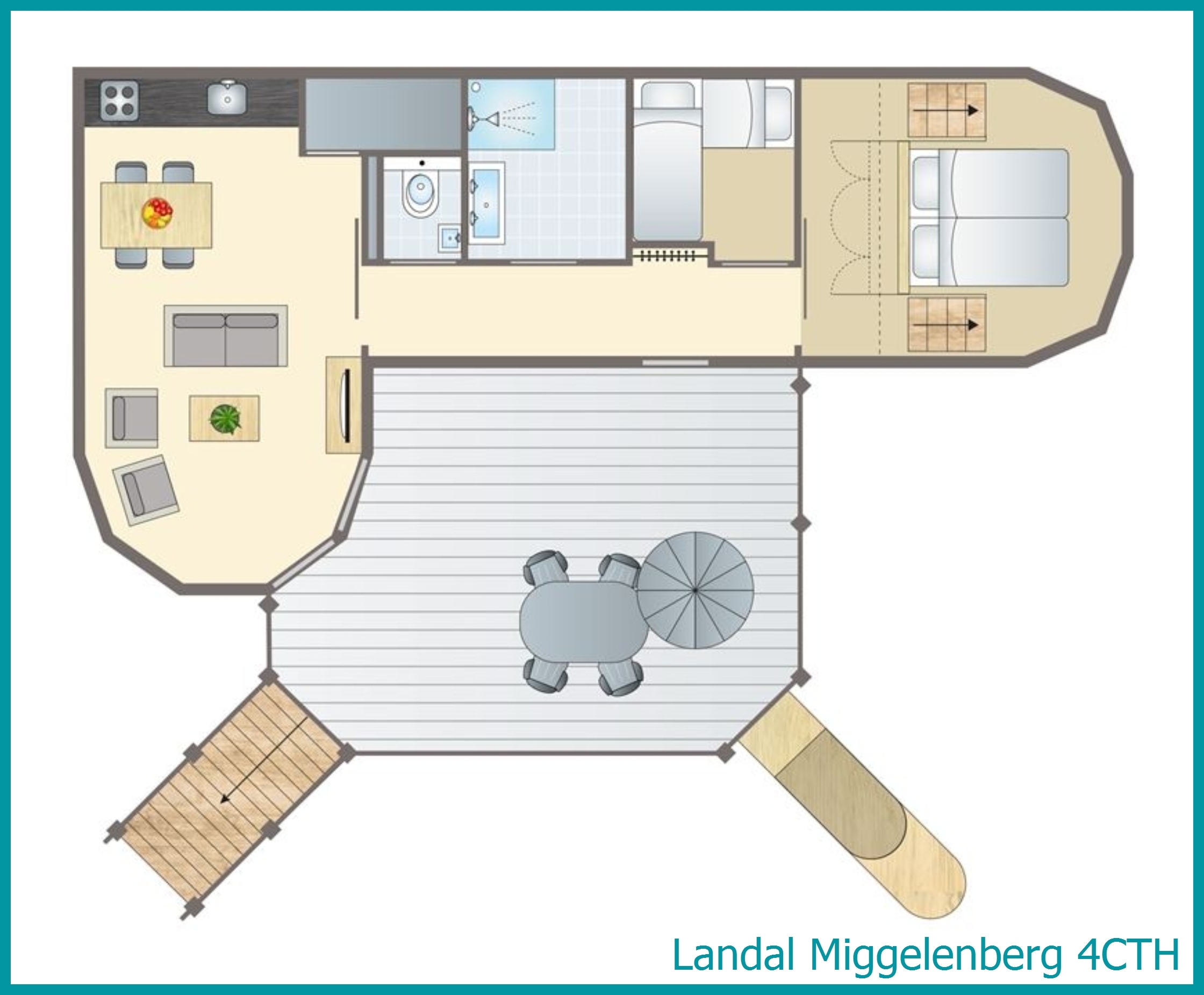 4-Personen-Baumhaus 4CTH in Miggelenberg