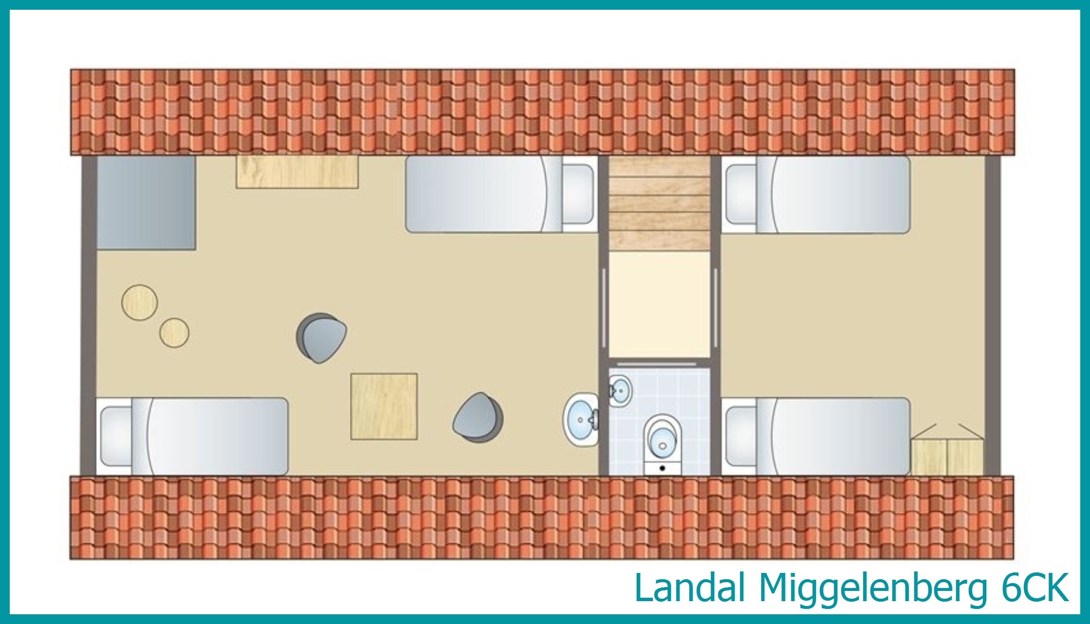 6-Personen-Kinder-Ferienhaus 6CK in Miggelenberg