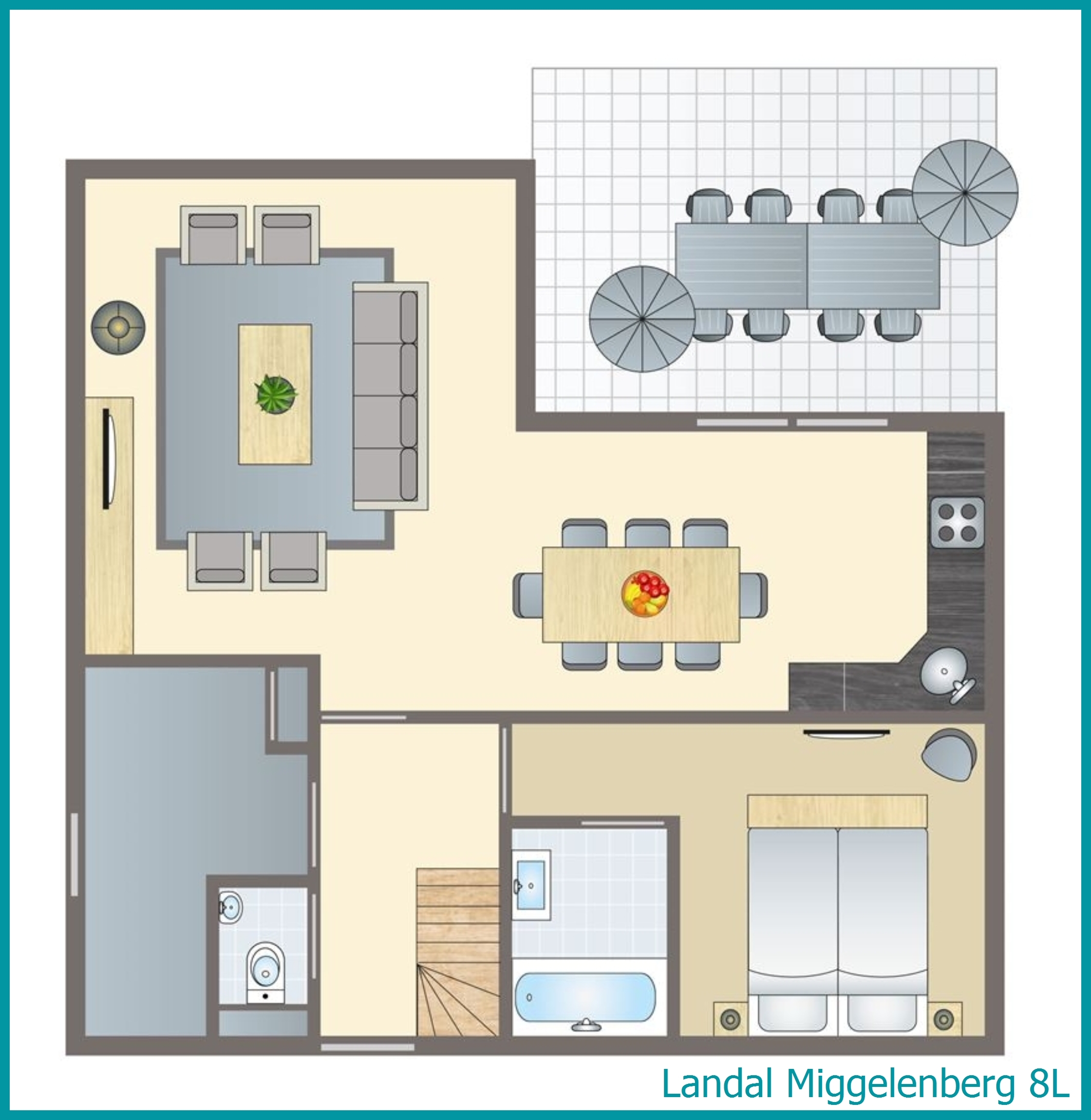 8-Personen-Ferienhaus 8L in Miggelenberg