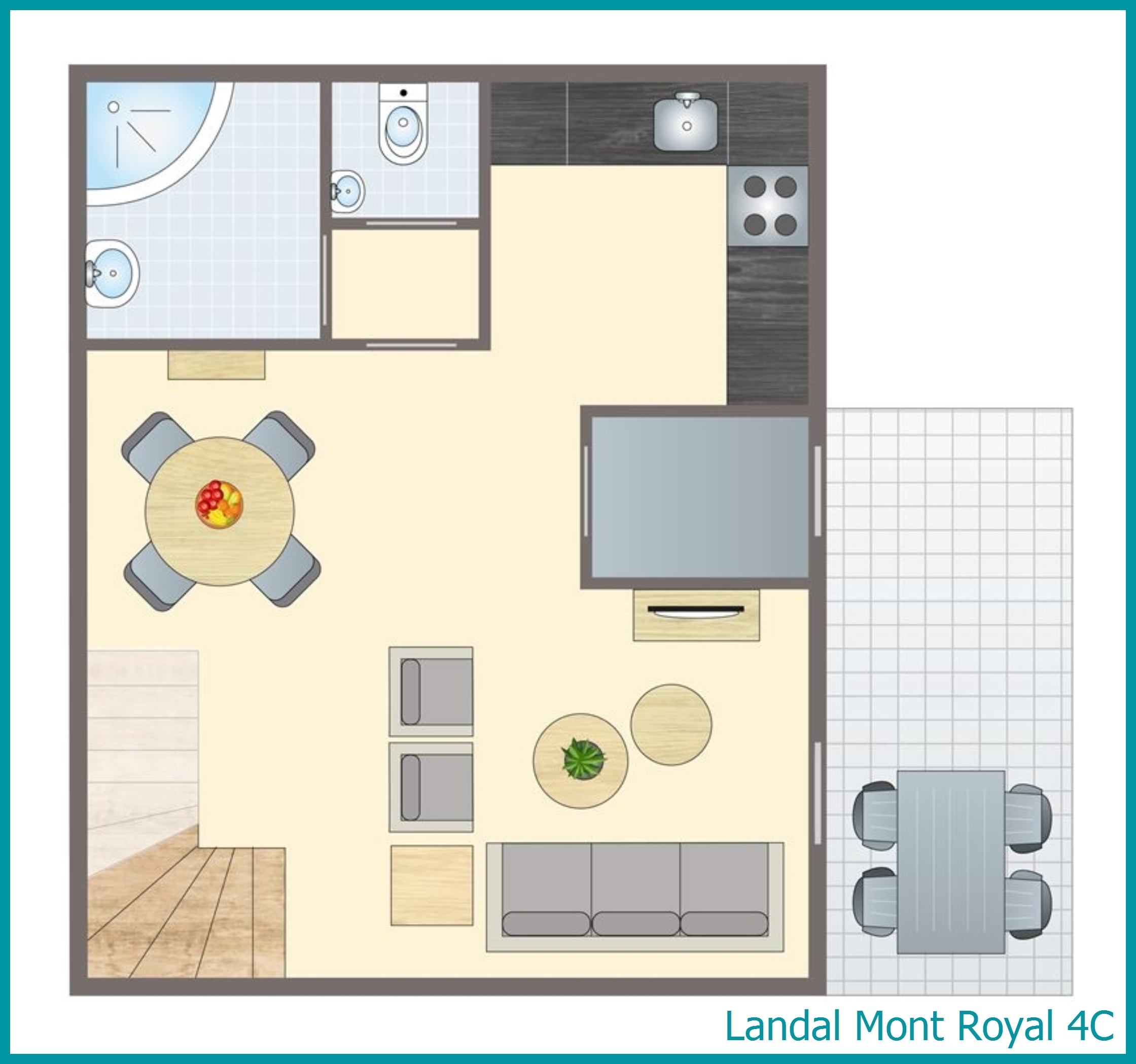 4-Personen-Ferienhaus 4C in Mont Royal