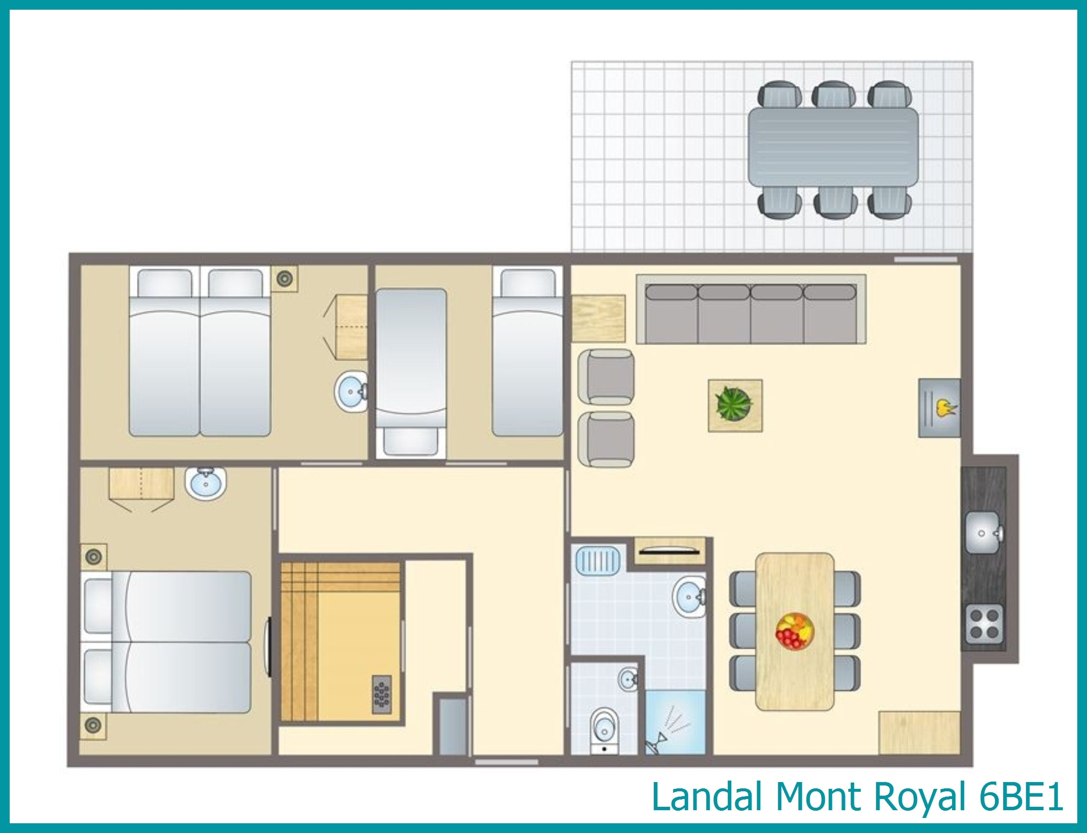 6-Personen-Ferienhaus 6BE1 in Mont Royal