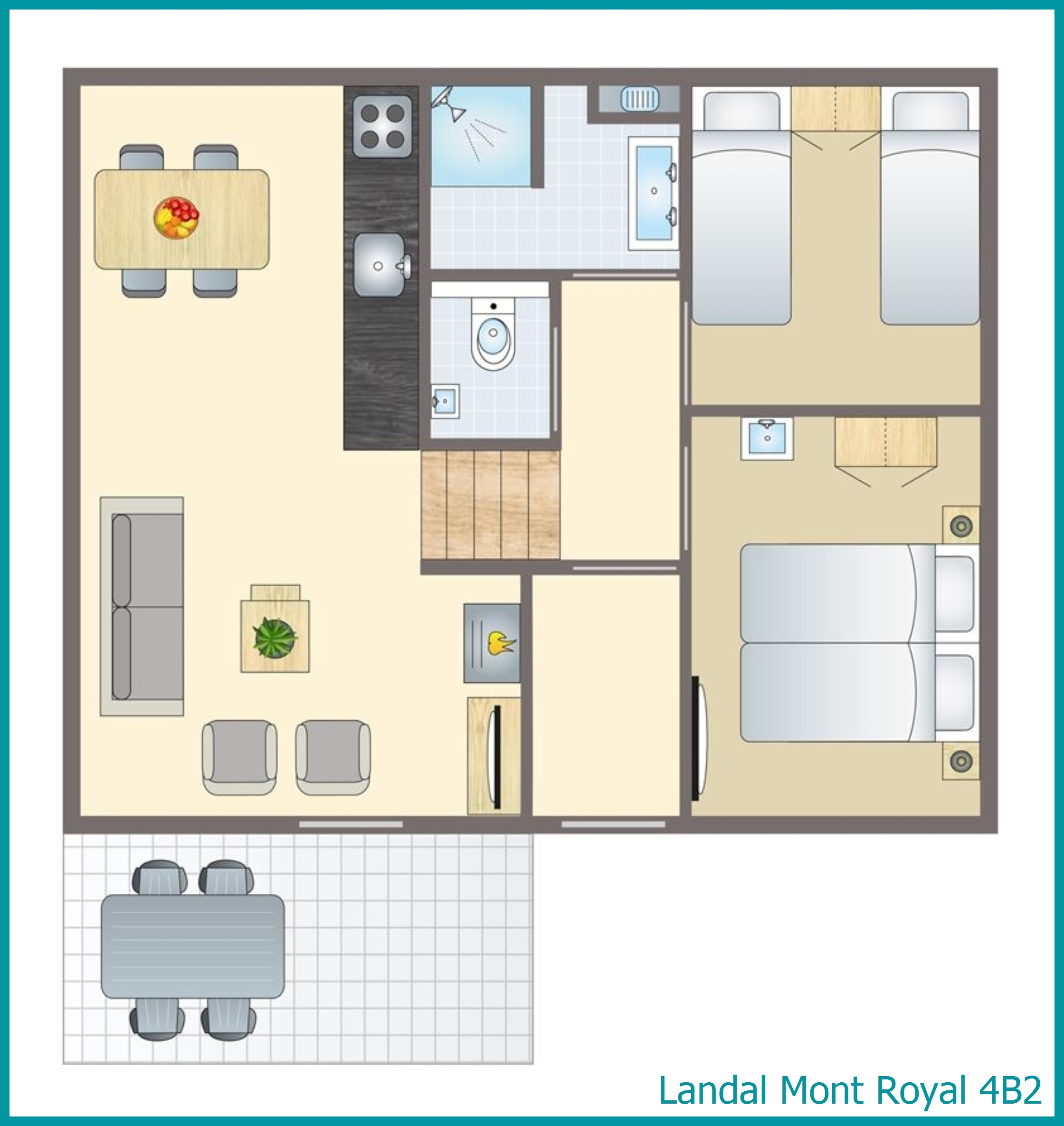 bungalow 4 personnes 4B2 à Mont Royal