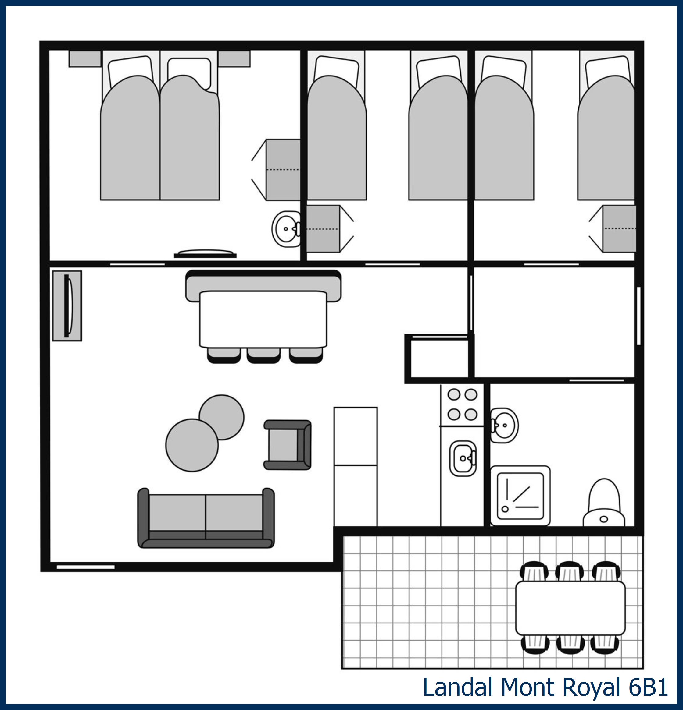Bungalow 6B1 à Mont Royal