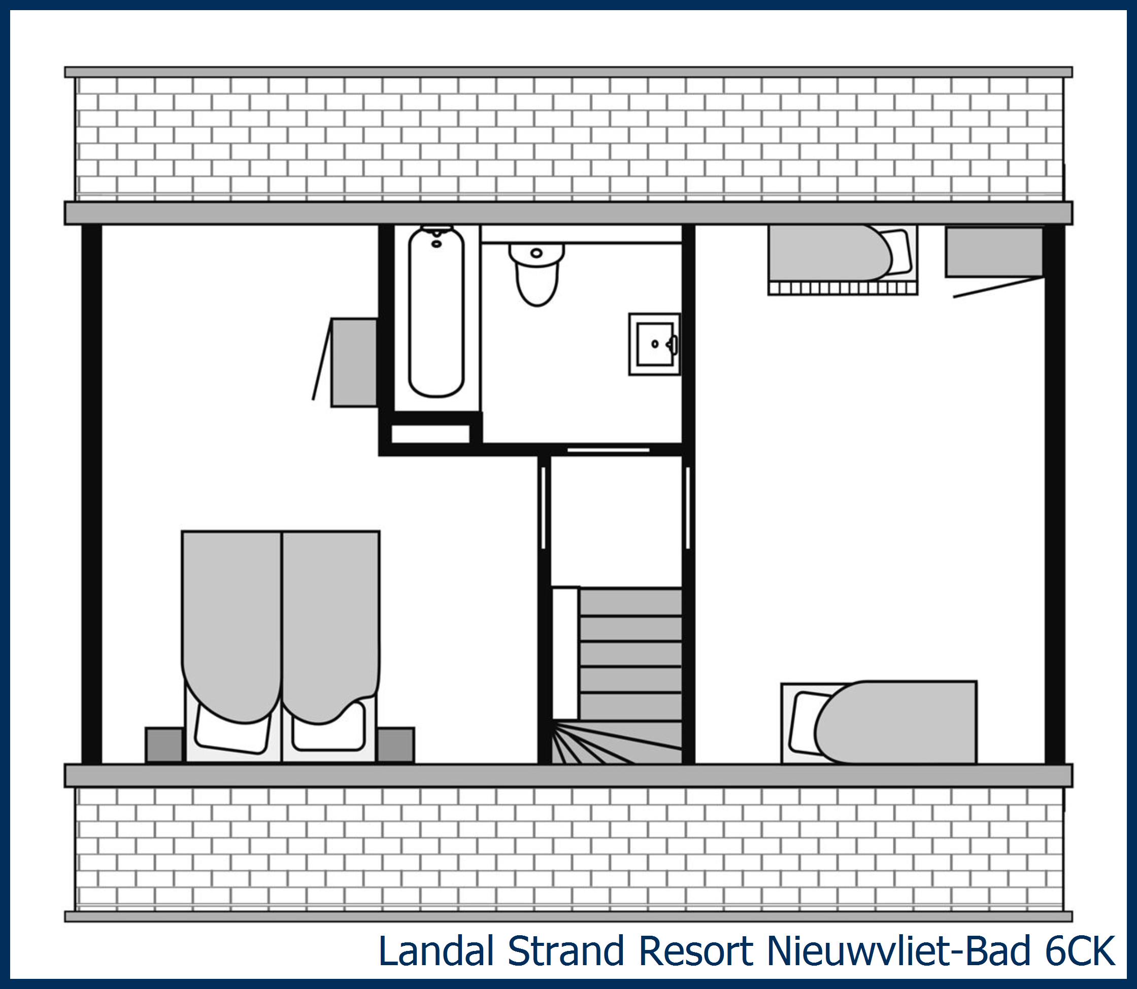 Bungalow enfant 6CK à Strand Resort Nieuwvliet-Bad 