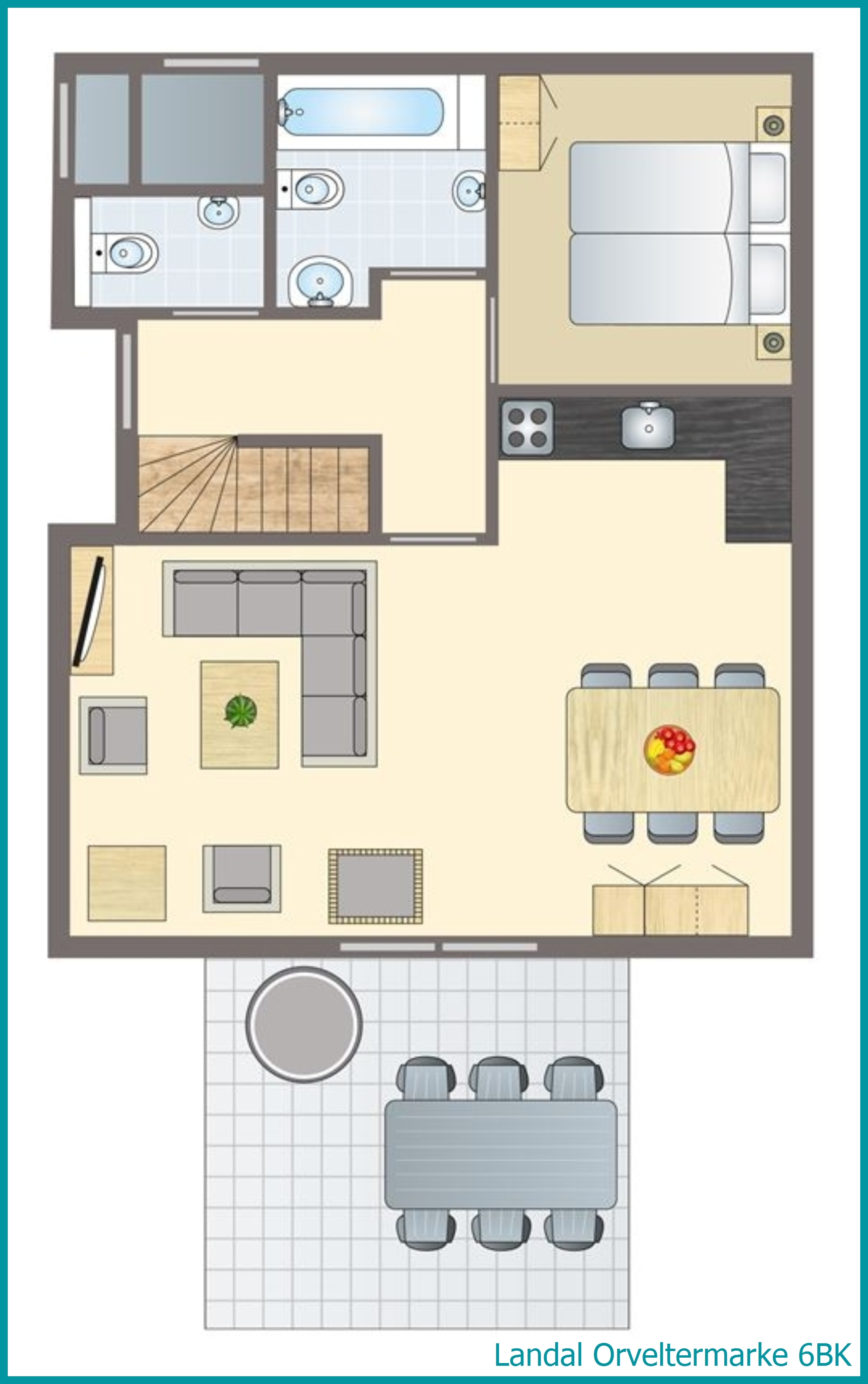 6-Personen-Kinder-Ferienhaus 6BK in Orveltermarke