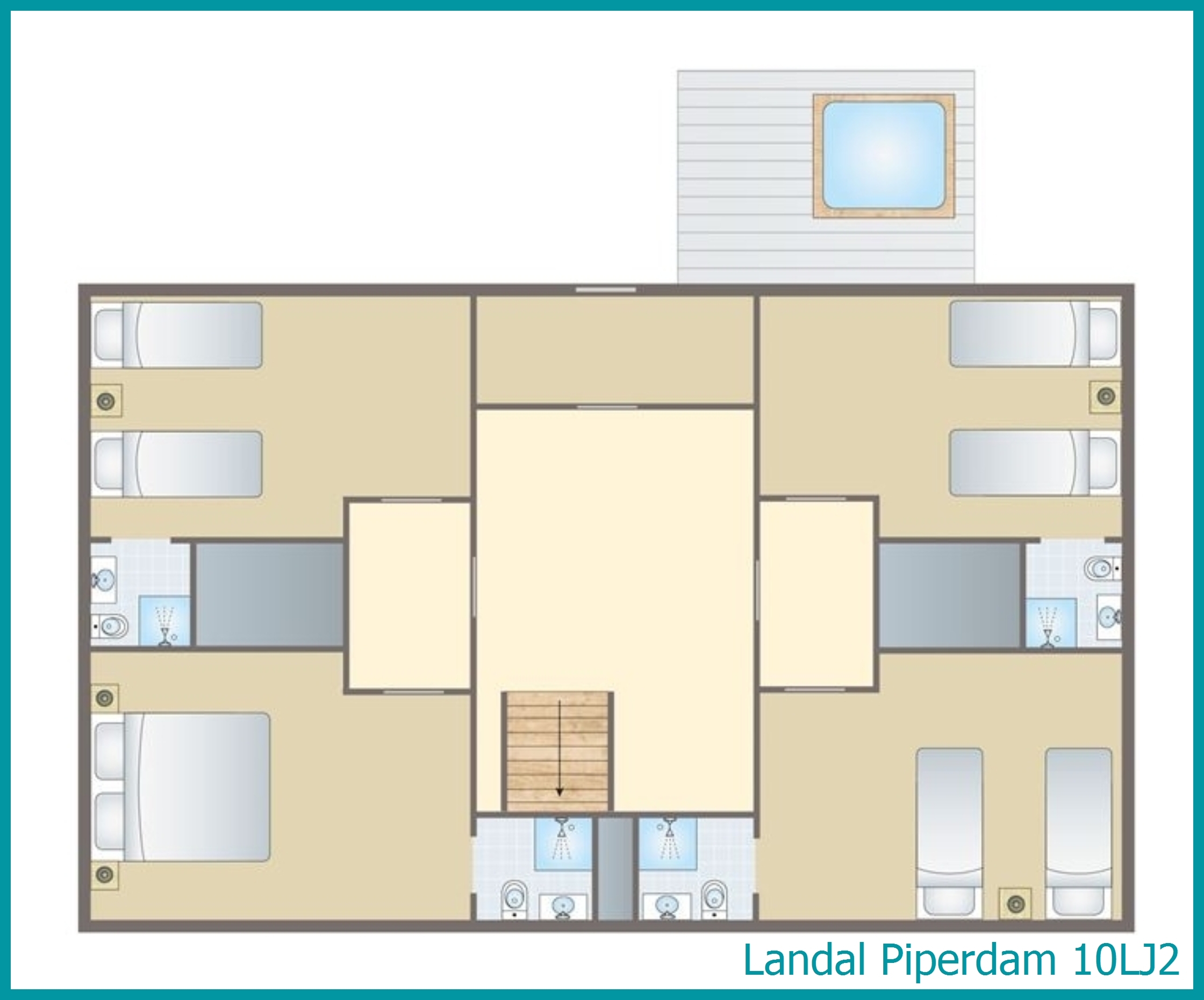 10-Personen-Chalet 10LJ2 in Piperdam