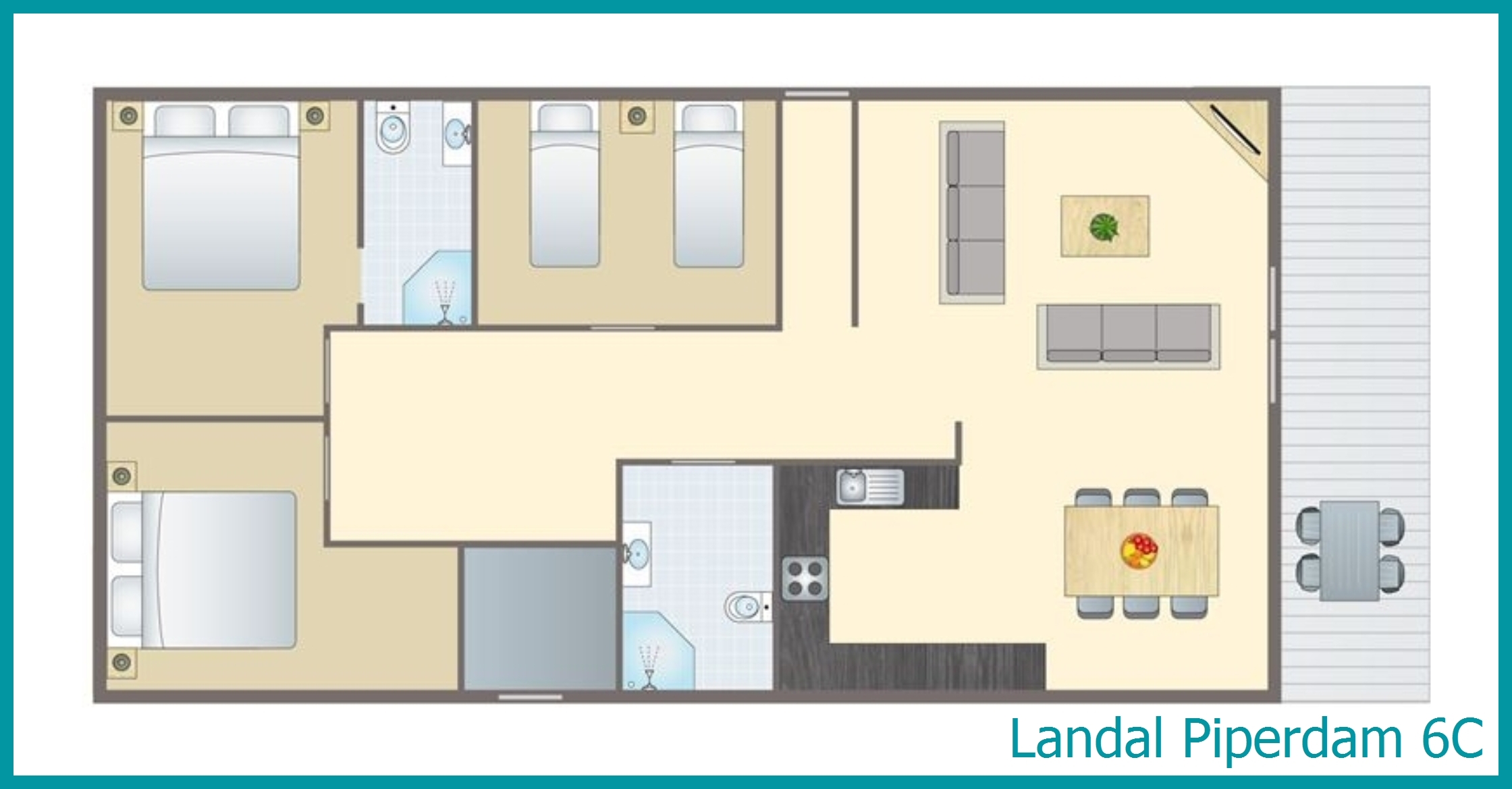 6-Personen-Chalet 6C in Piperdam