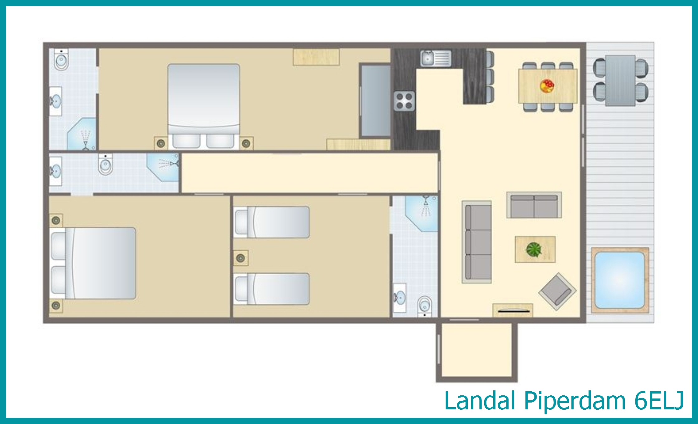 6-Personen-Chalet 6ELJ in Piperdam