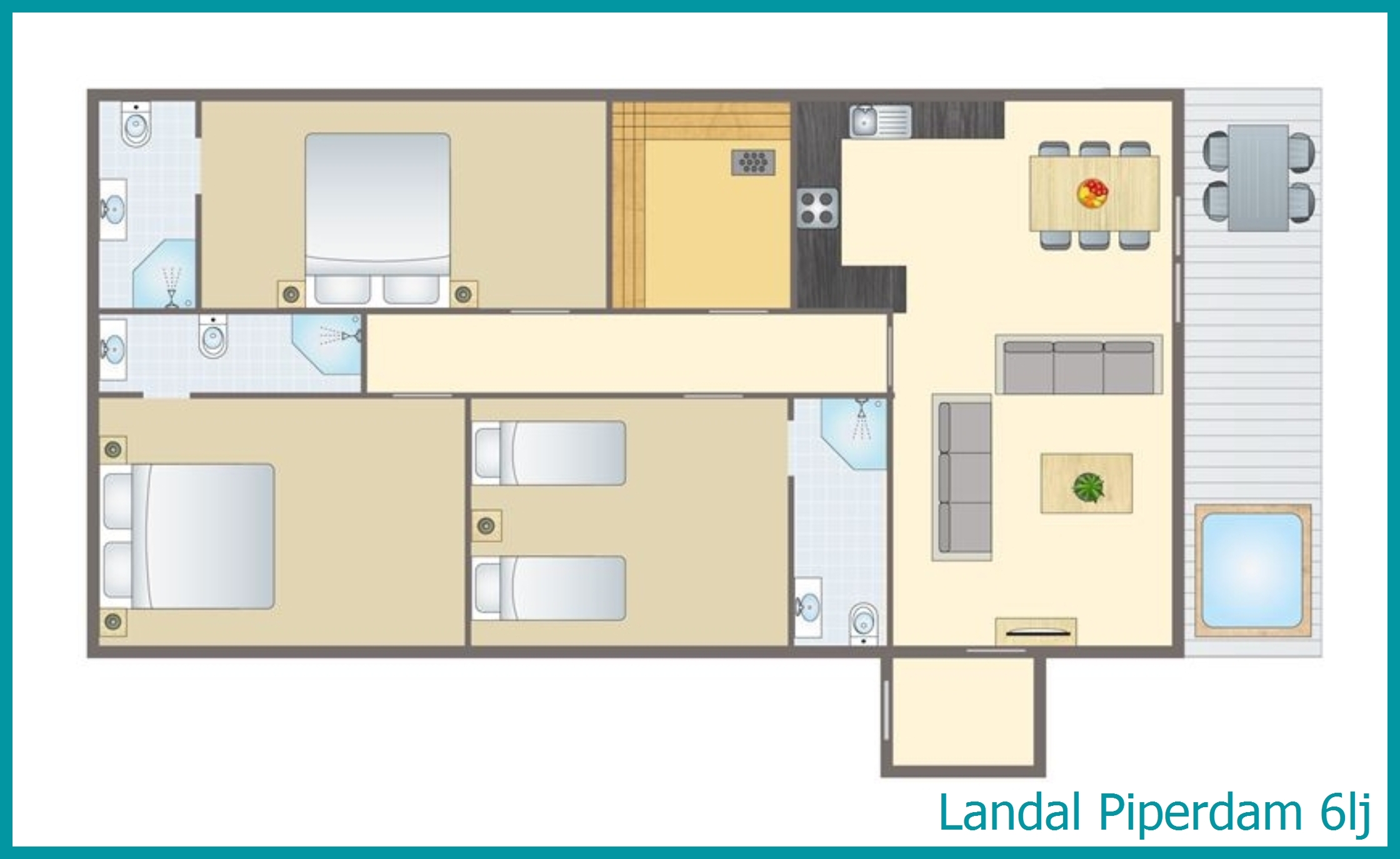 6-Personen-Chalet 6lj in Piperdam