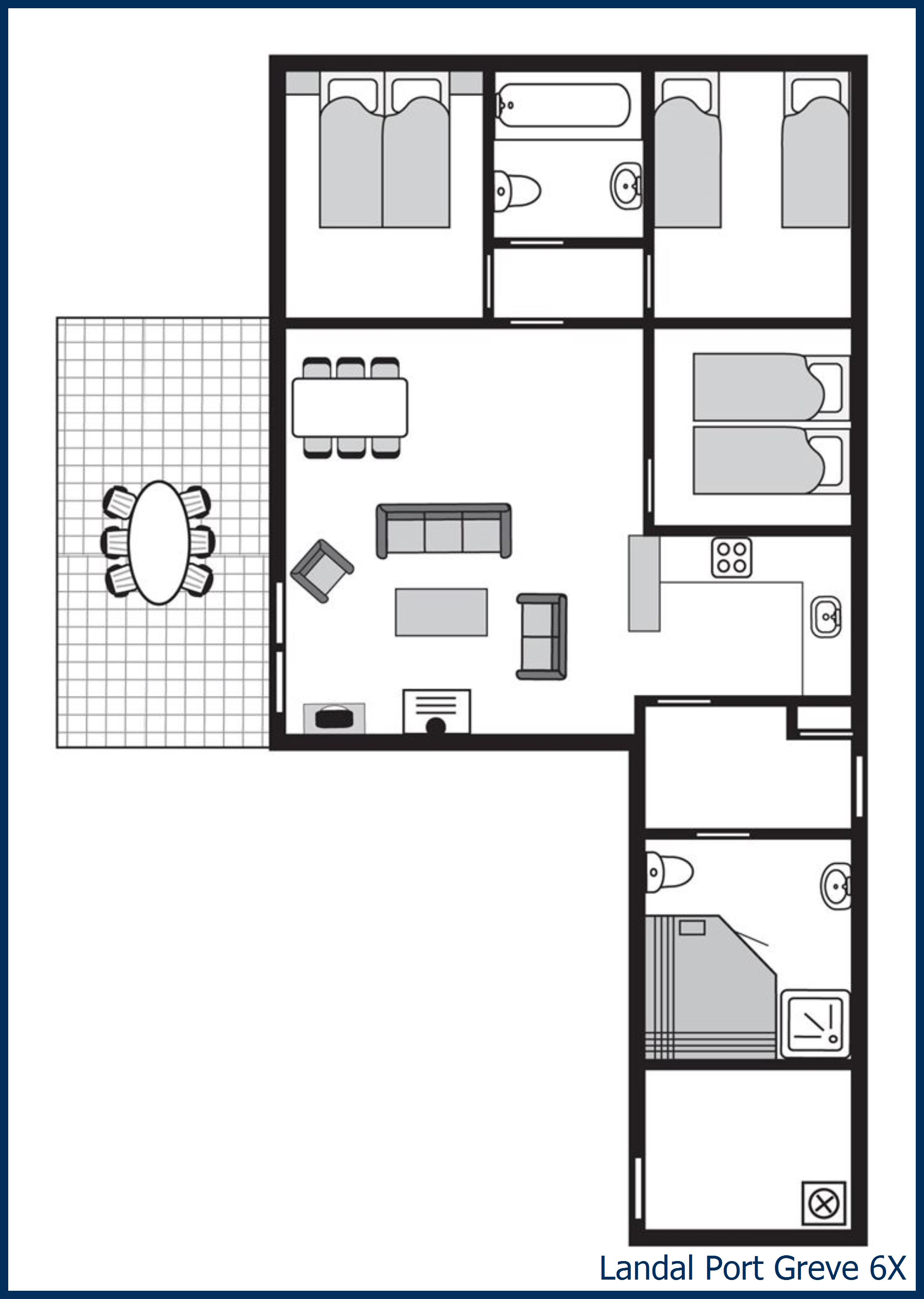 Bungalow 6X à Port Greve