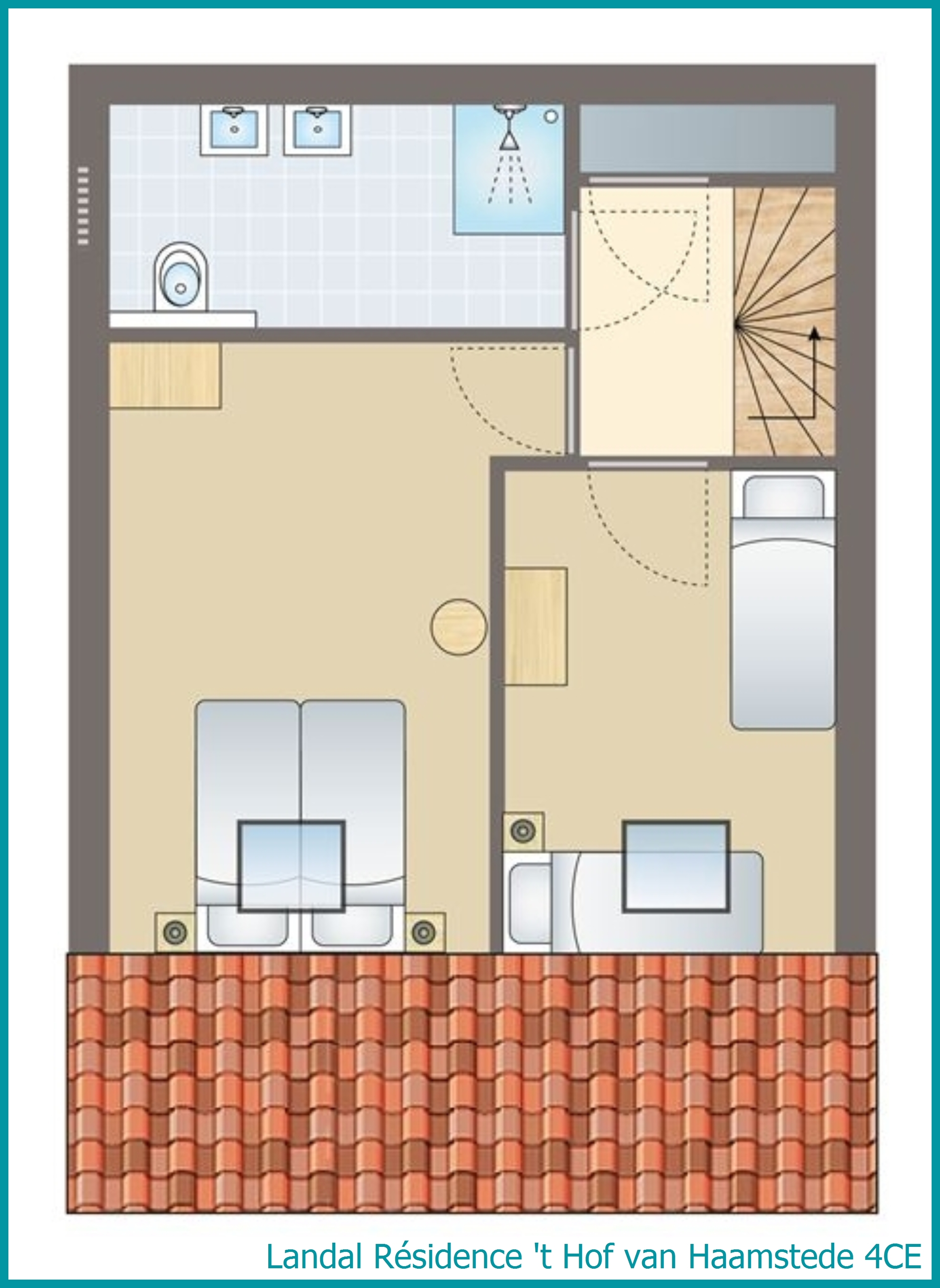 4-Personen-Landhaus-Wohnung 4CE in Résidence 't Hof van Haamstede