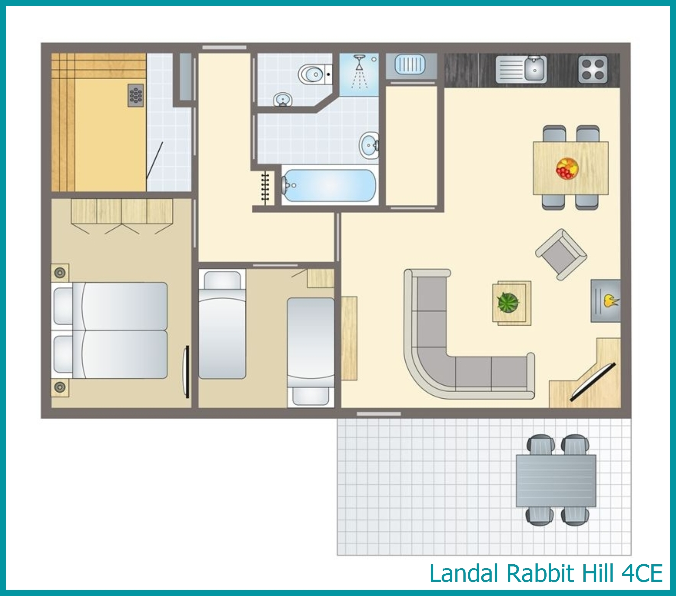 4-Personen-Ferienhaus 4CE in Rabbit Hill