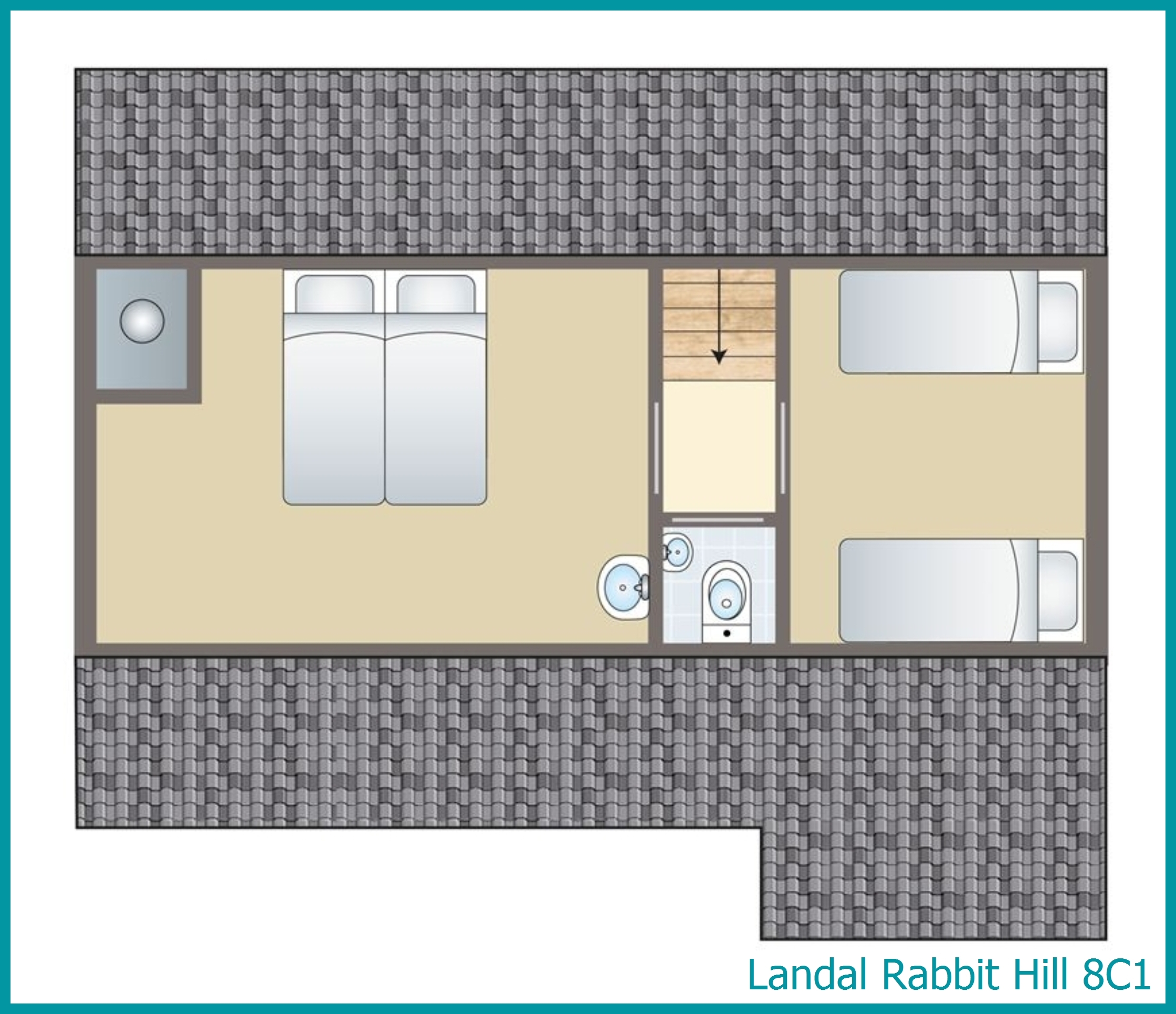 8-Personen-Ferienhaus 8C1 in Rabbit Hill