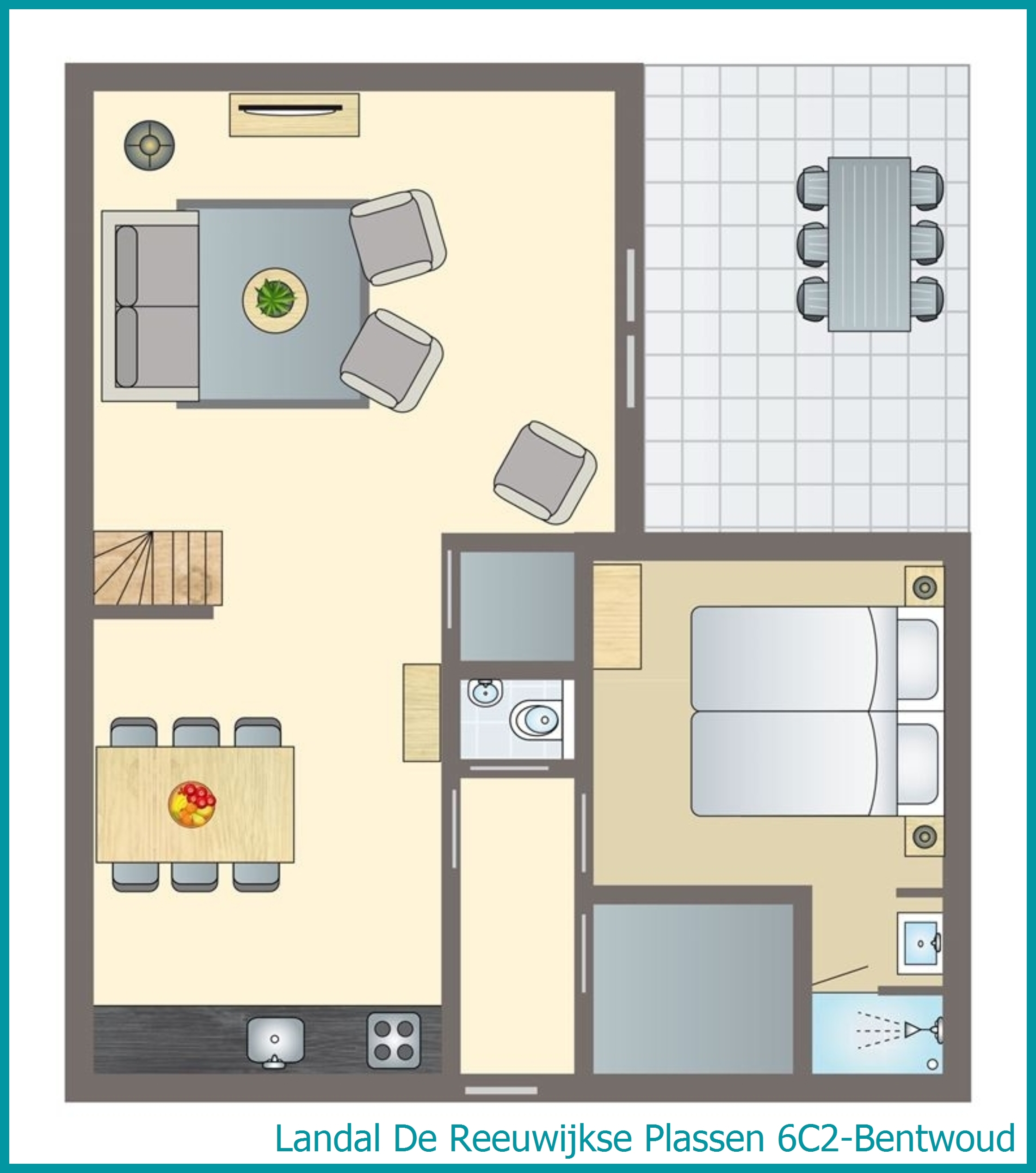 6-Personen-Wasserhaus 6C2-Bentwoud in De Reeuwijkse Plassen