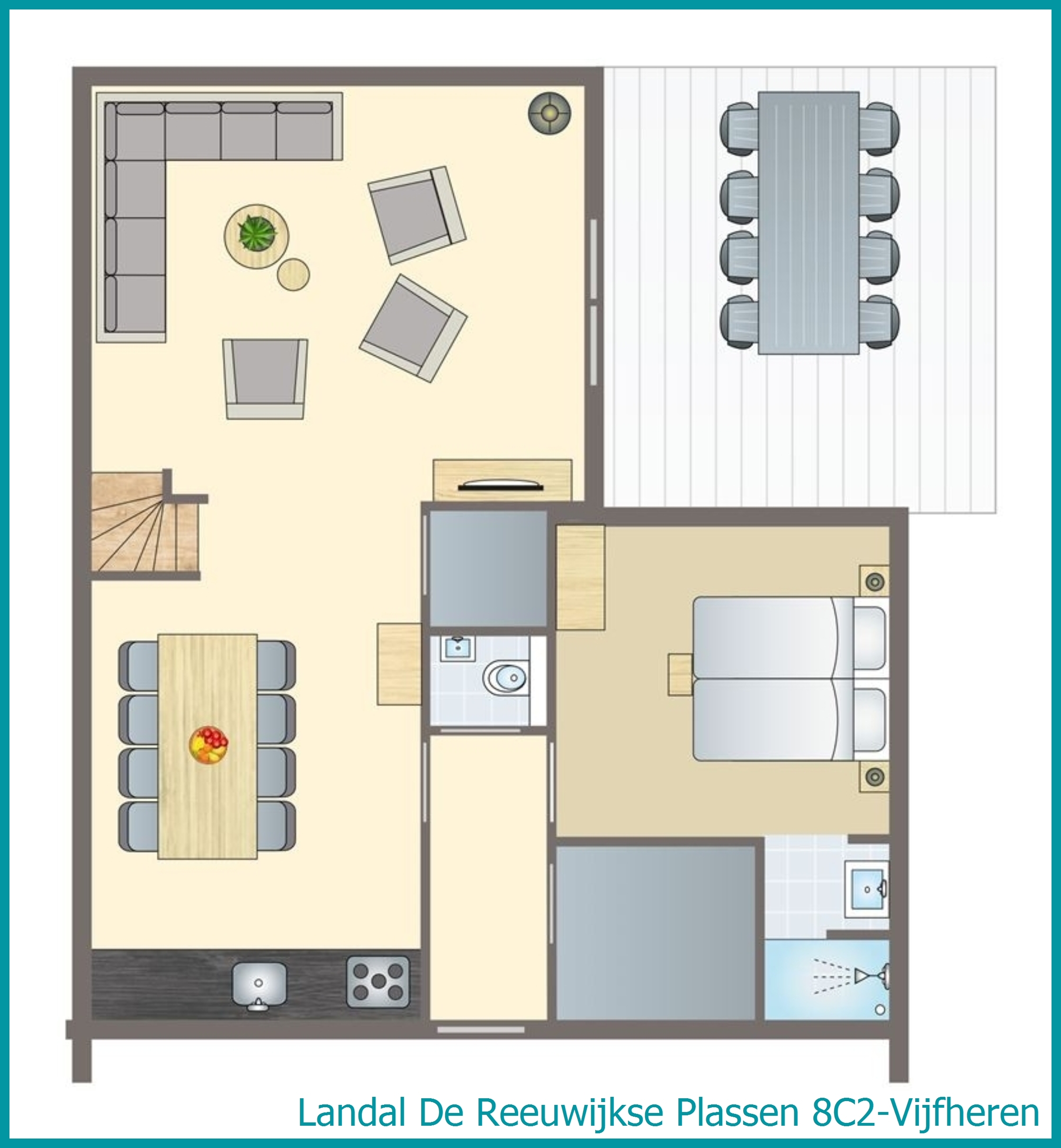 8-Personen-Wasserhaus 8C2-Vijfheren in De Reeuwijkse Plassen