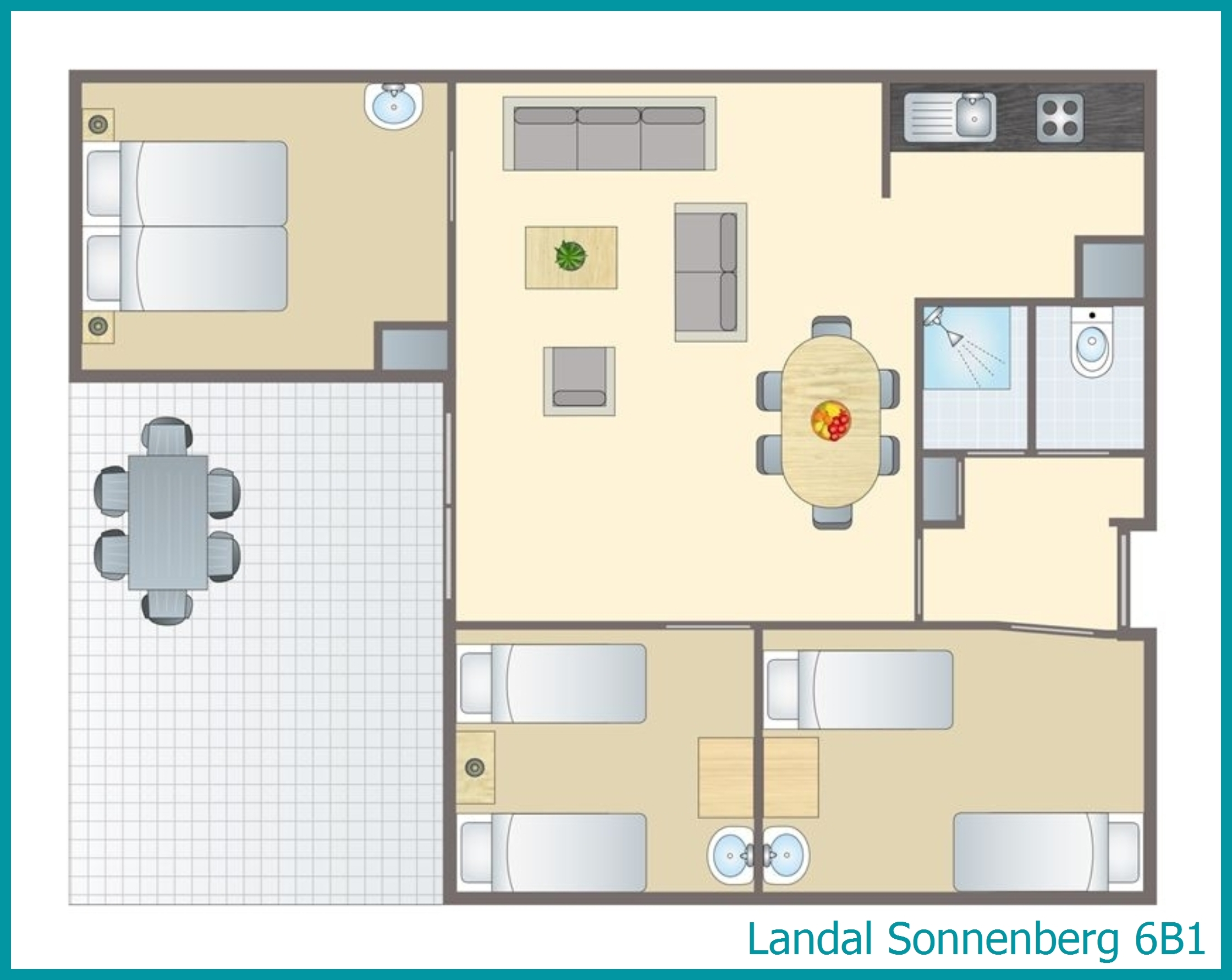 bungalow 6 personnes 6B1 à Sonnenberg