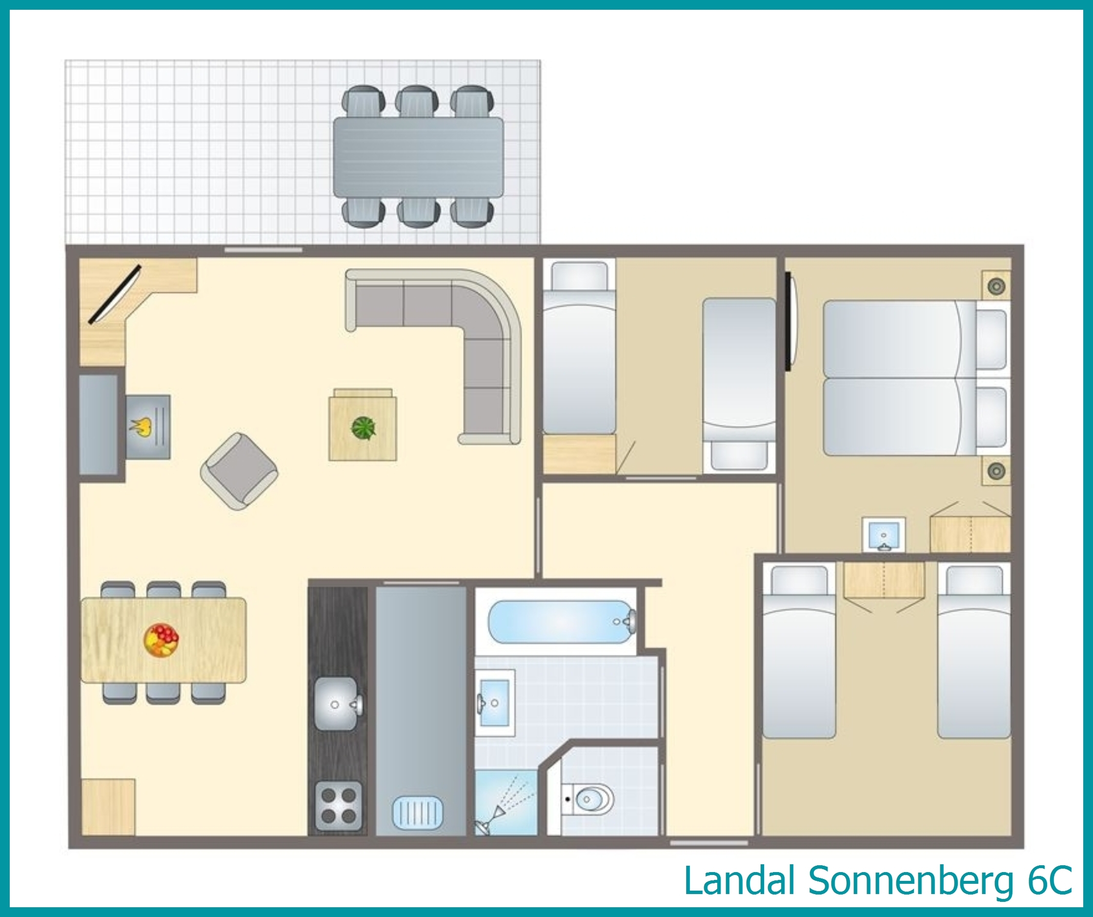 bungalow 6 personnes 6C à Sonnenberg