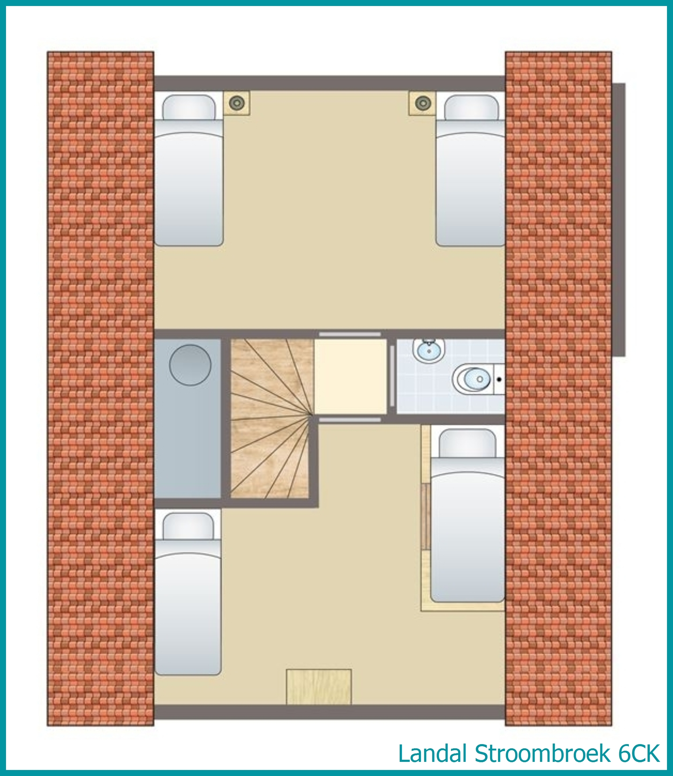 6-Personen-Kinder-Ferienhaus 6CK in Stroombroek