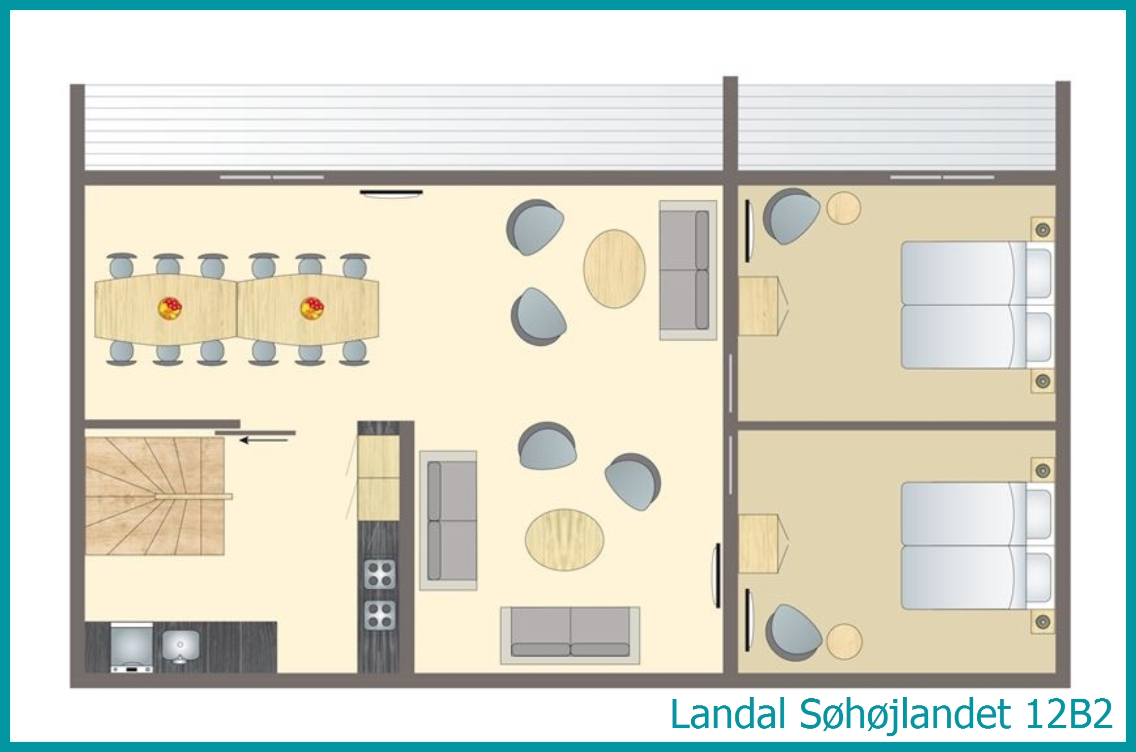 12-Personen-Ferienhaus 12B2 in Søhøjlandet