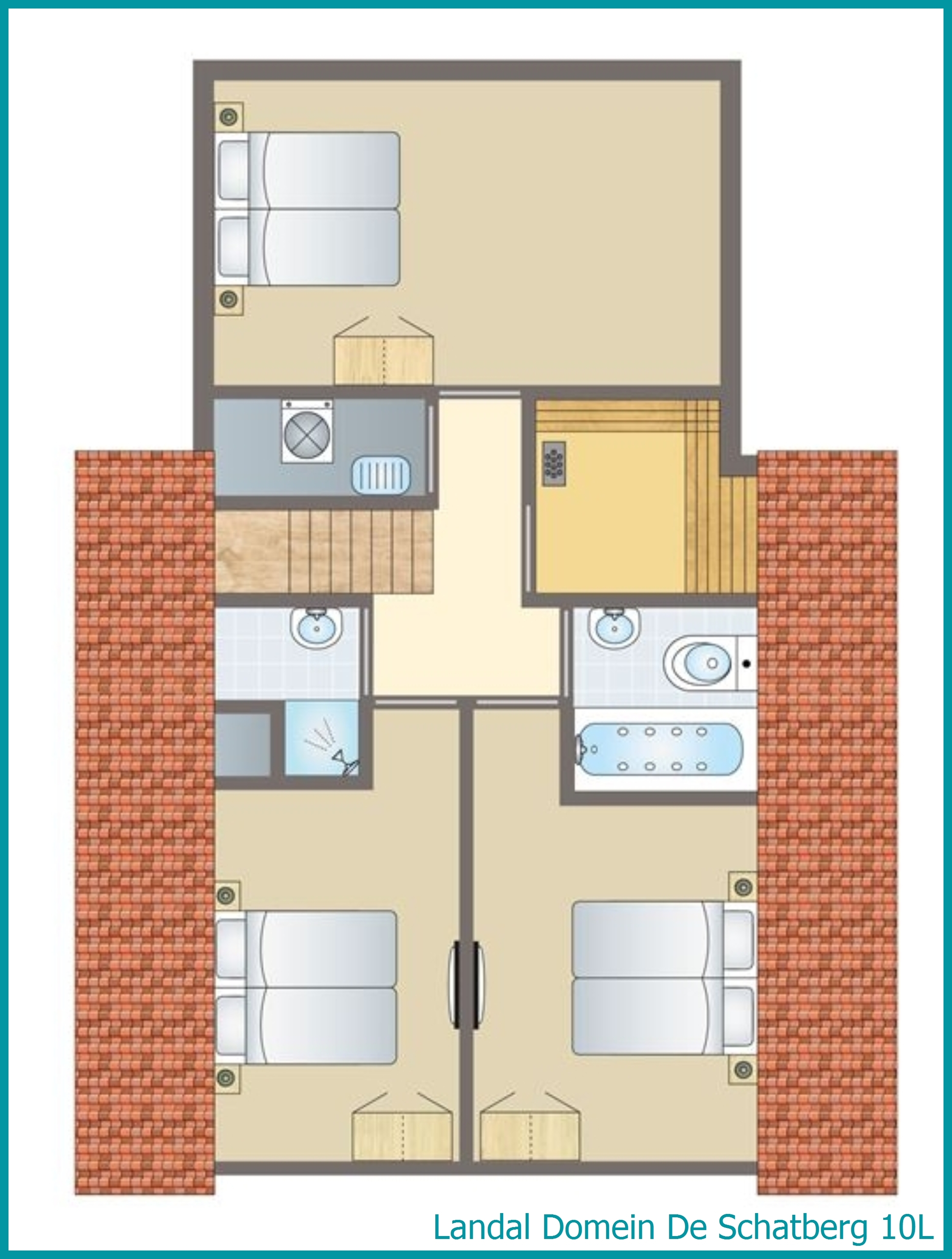 10-Personen-Ferienhaus 10L in Domein De Schatberg